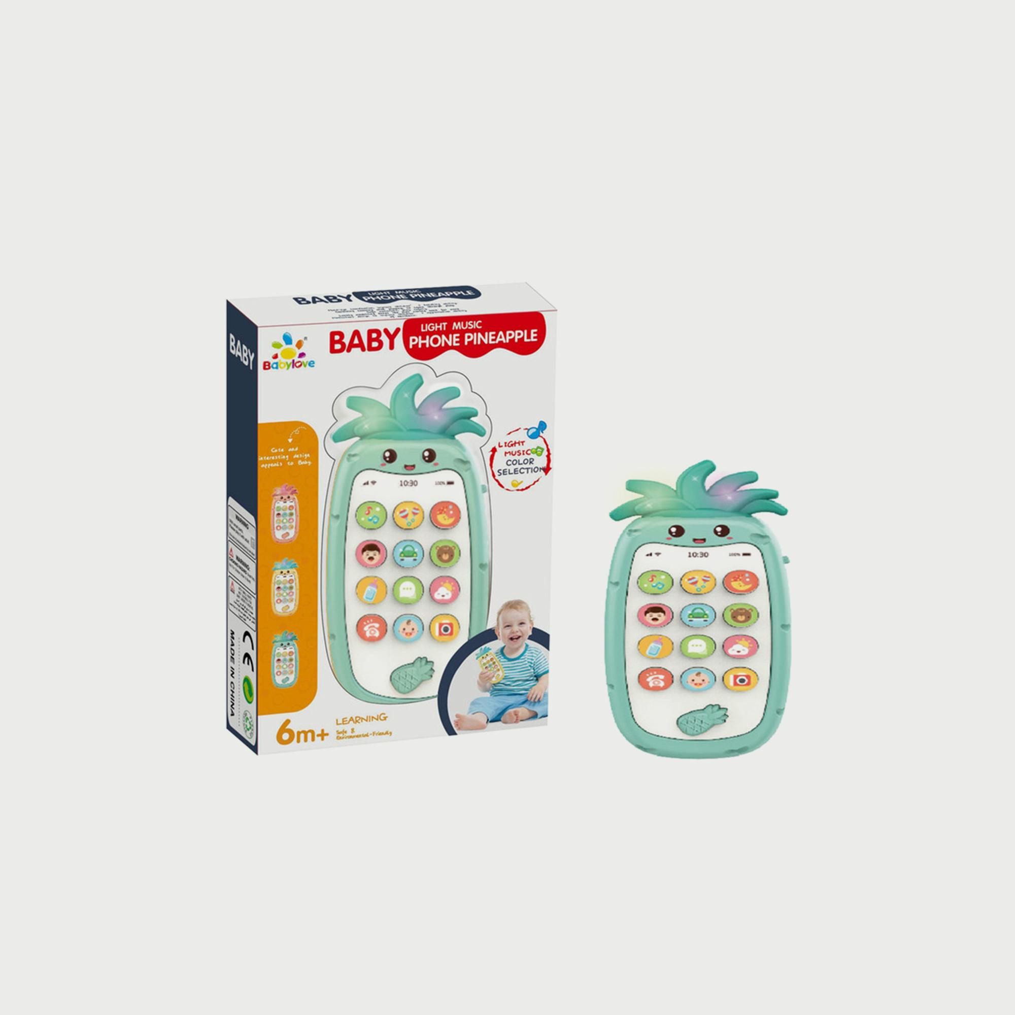 Babylove Pineapple Musical Mobile Phone-toys-babyandtoddlertoys-lightsandmusicaltoys-image-2