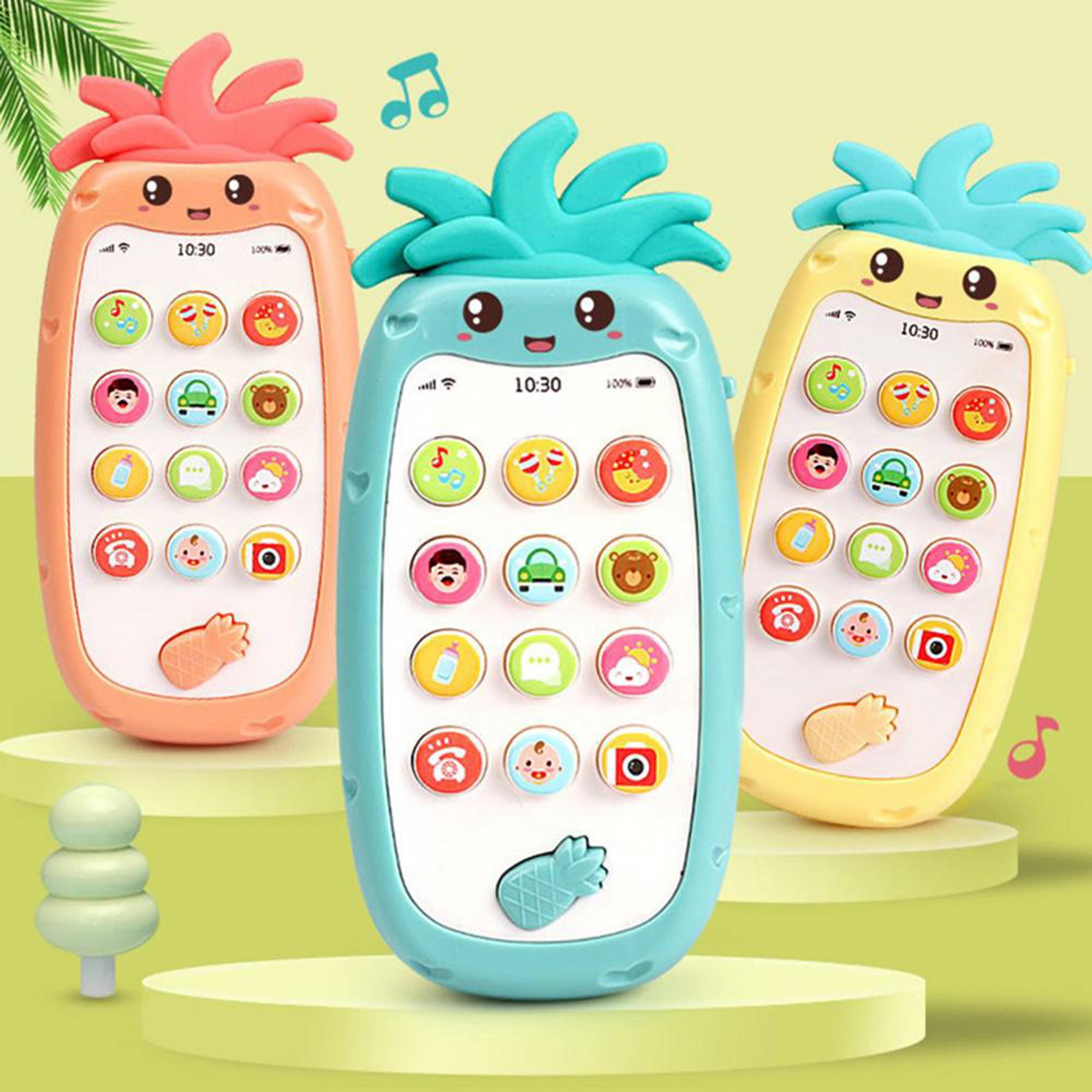 Babylove Pineapple Musical Mobile Phone-toys-babyandtoddlertoys-lightsandmusicaltoys-image-3