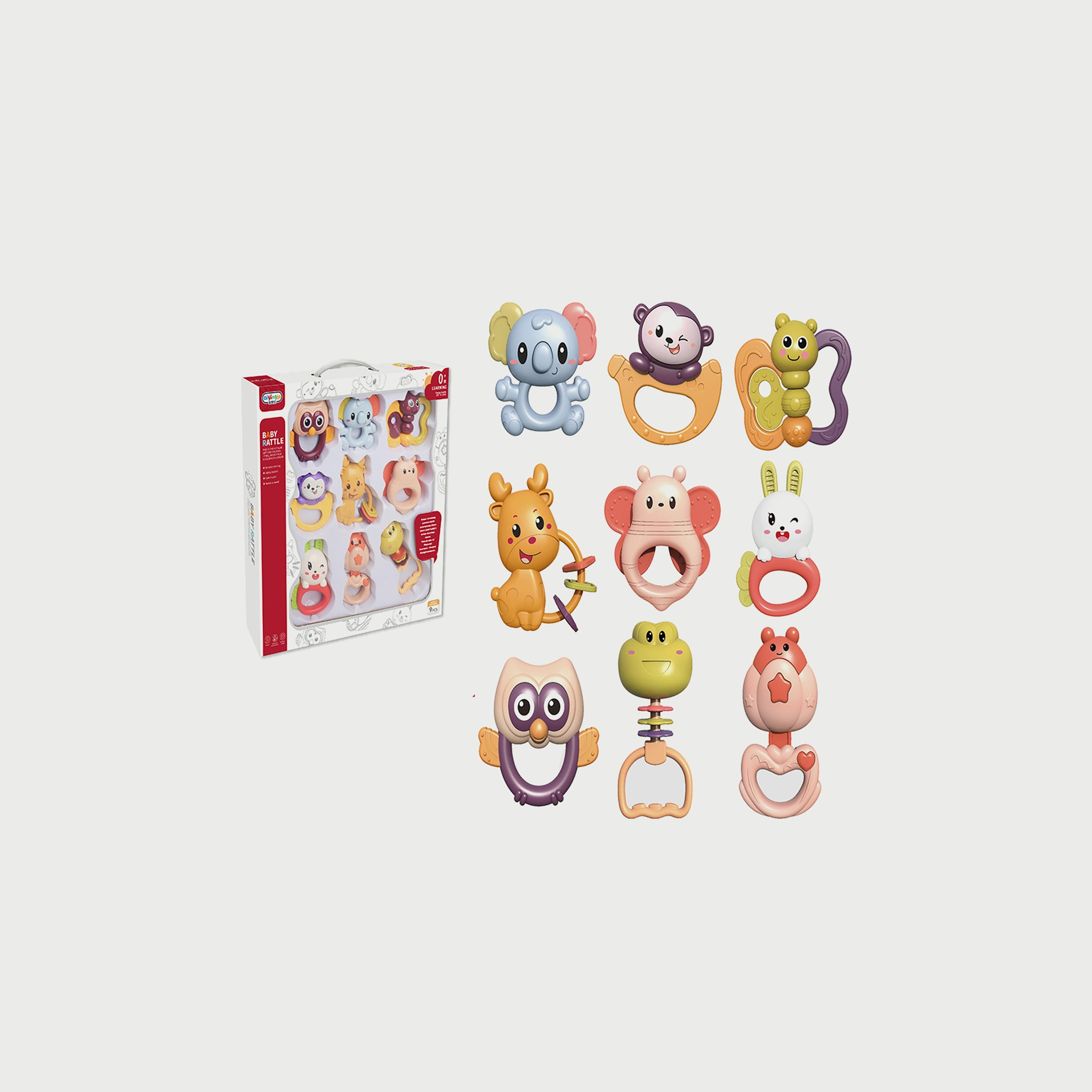 Babylove Rattle 9-Piece Play Set-toys-babyandtoddlertoys-rattlesandteethers-image-1