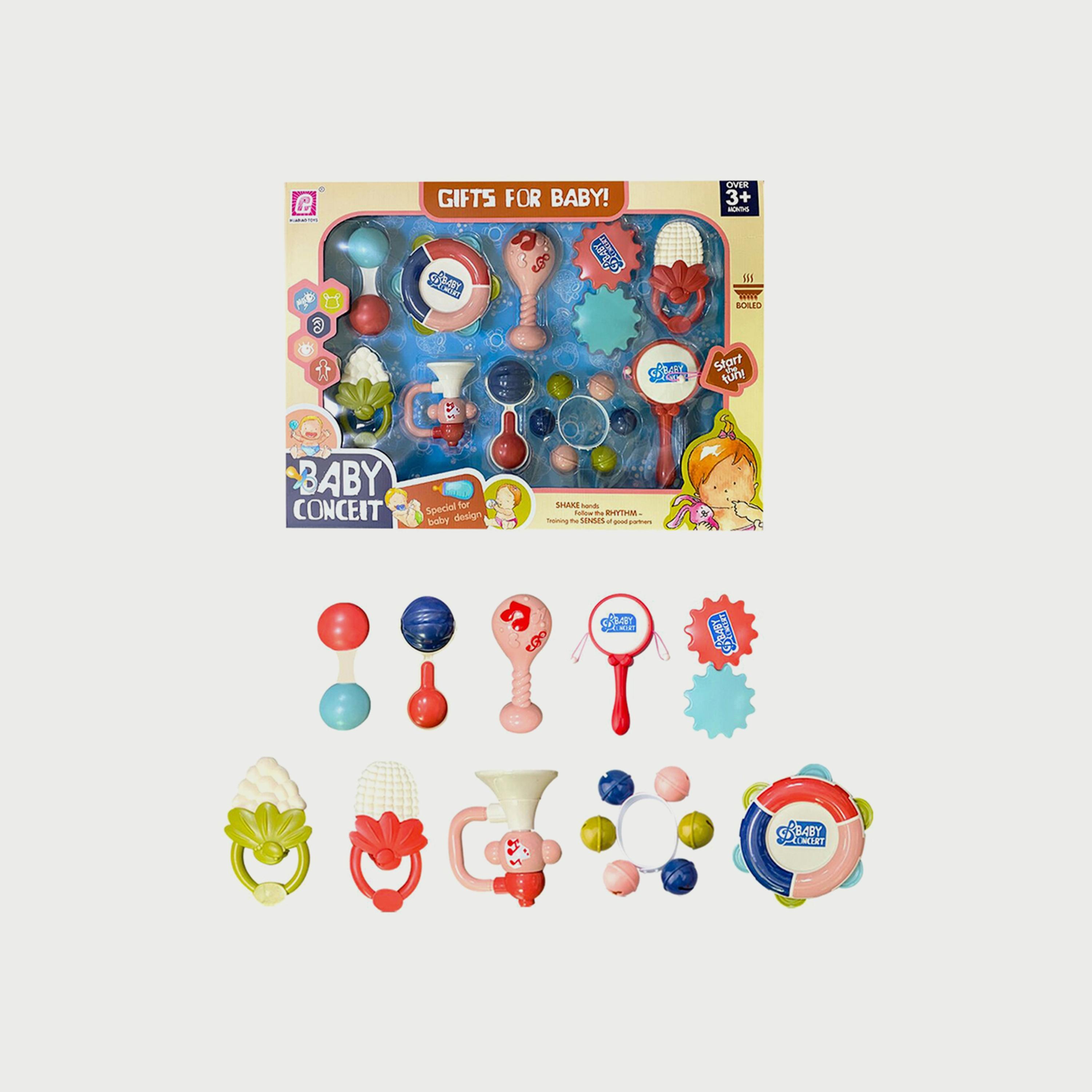 Family Center 10-Piece Rattle Set-toys-babyandtoddlertoys-rattlesandteethers-image-1