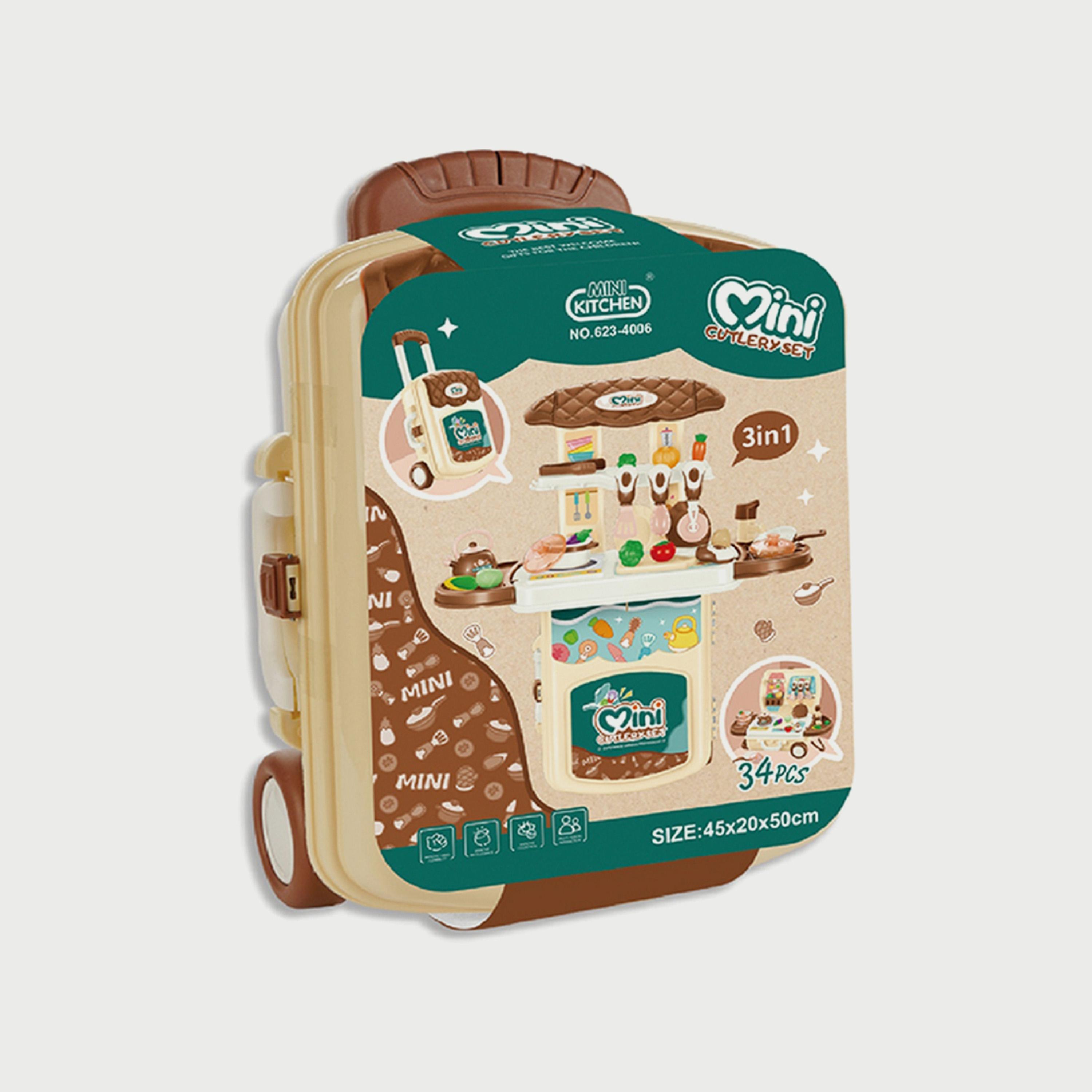 مجموعة أدوات المائدة 3 في 1 34 قطعة من بسمة-toys-roleplay-kitchensets-image-2