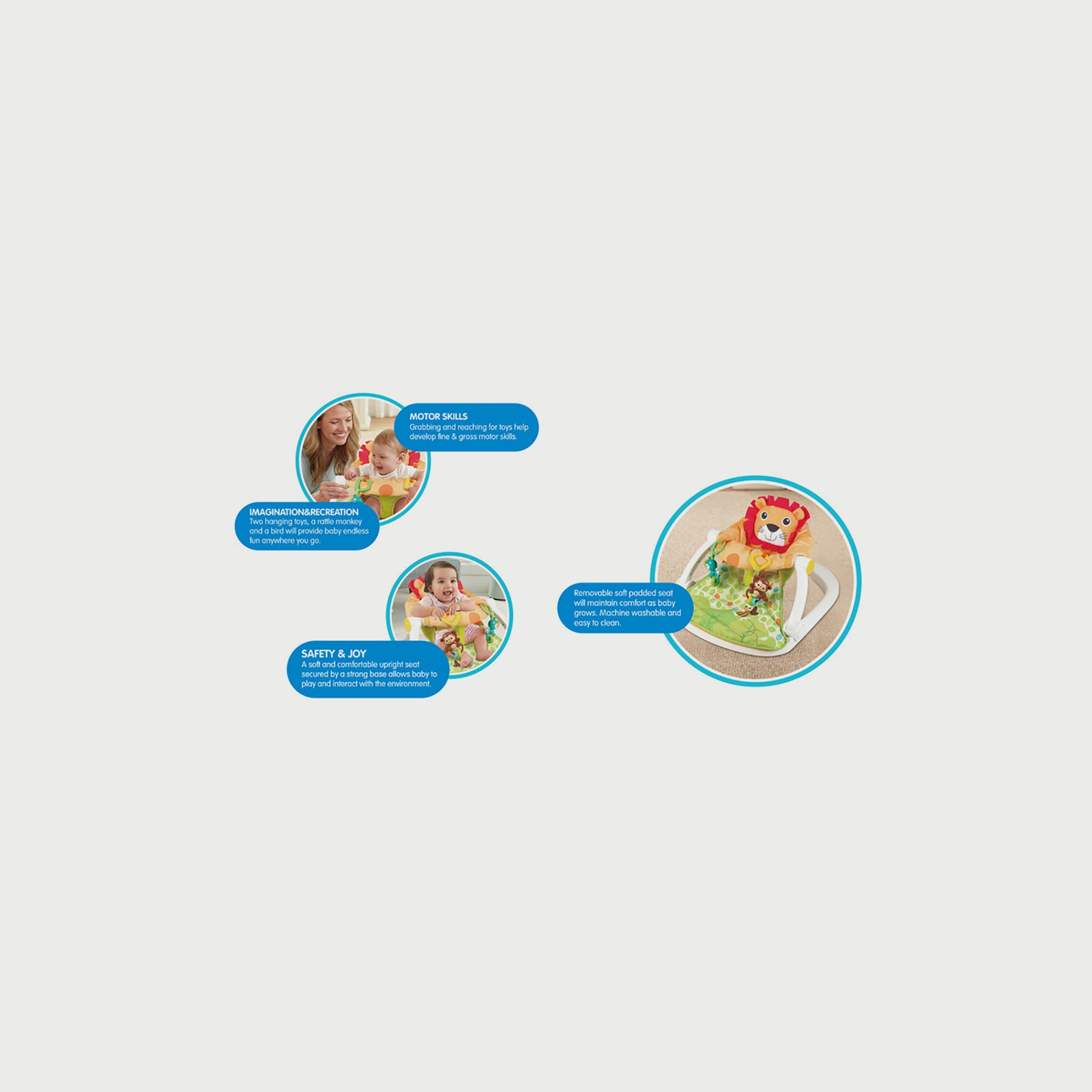 مقعد أرضي للرضع محمول من بيبي لاف-baby-infantactivity-image-5