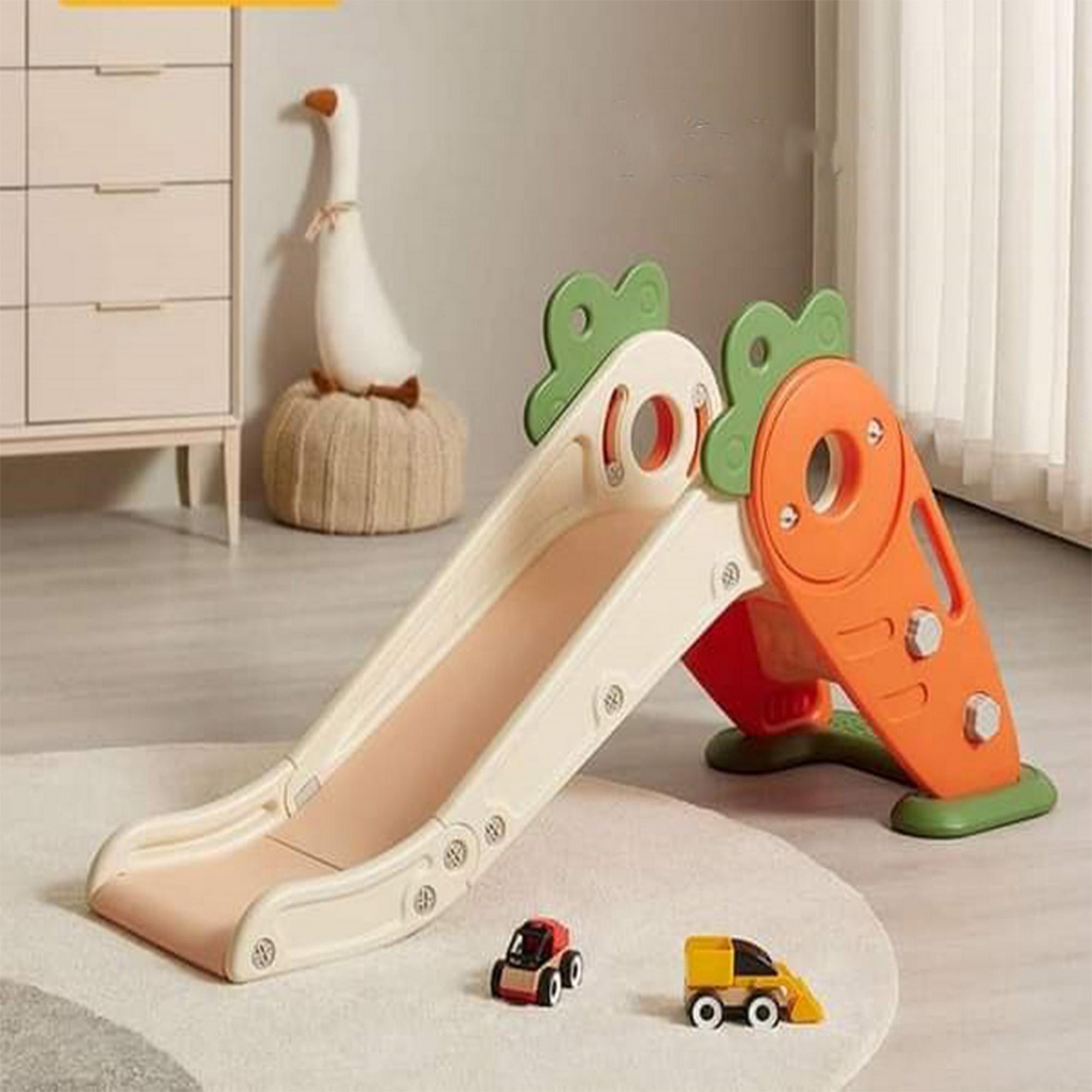 زلاقة جزرة مع لوح سفلي وحلقة كرة سلة من بيبي لاف-baby-infantactivity-image-1