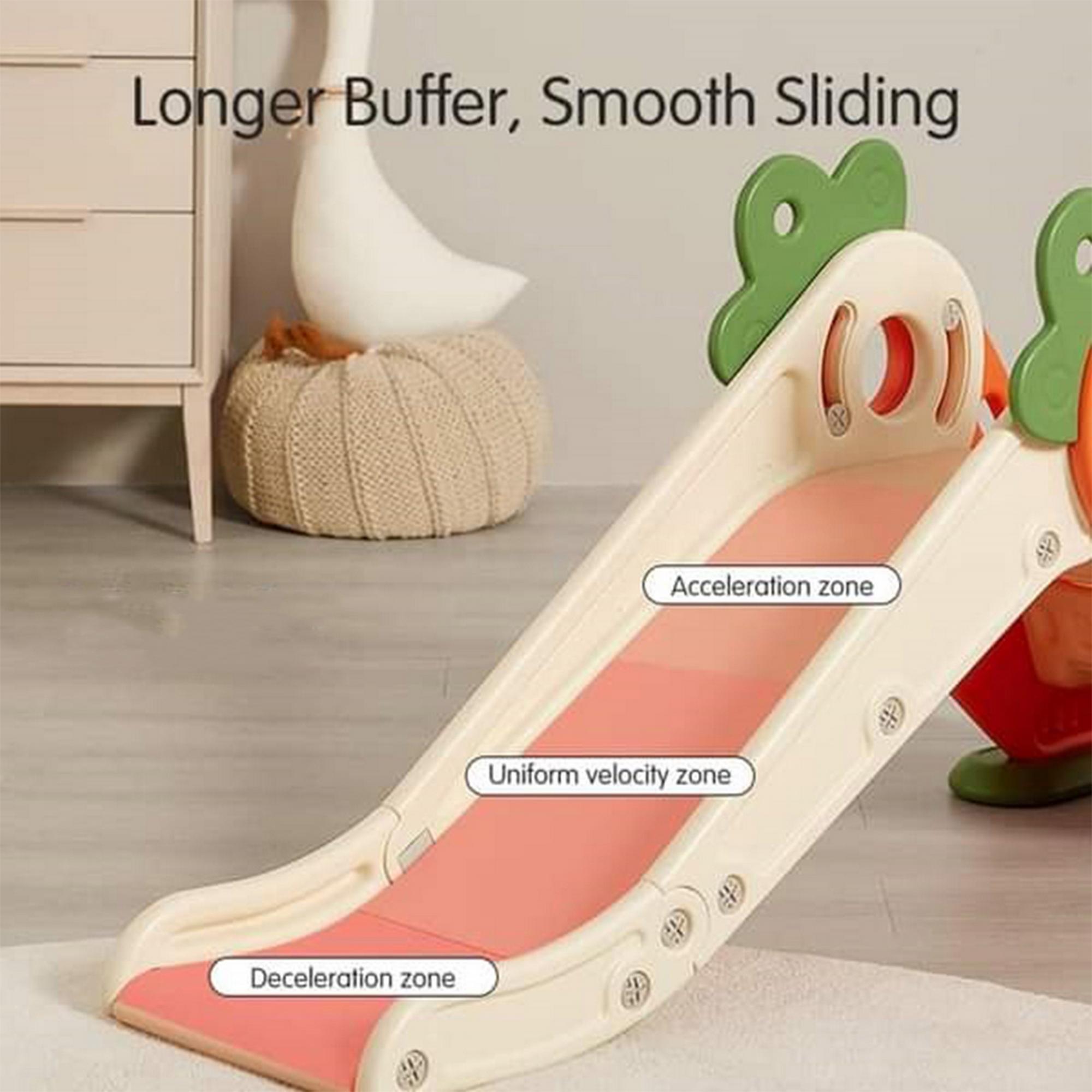 زلاقة جزرة مع لوح سفلي وحلقة كرة سلة من بيبي لاف-baby-infantactivity-image-3