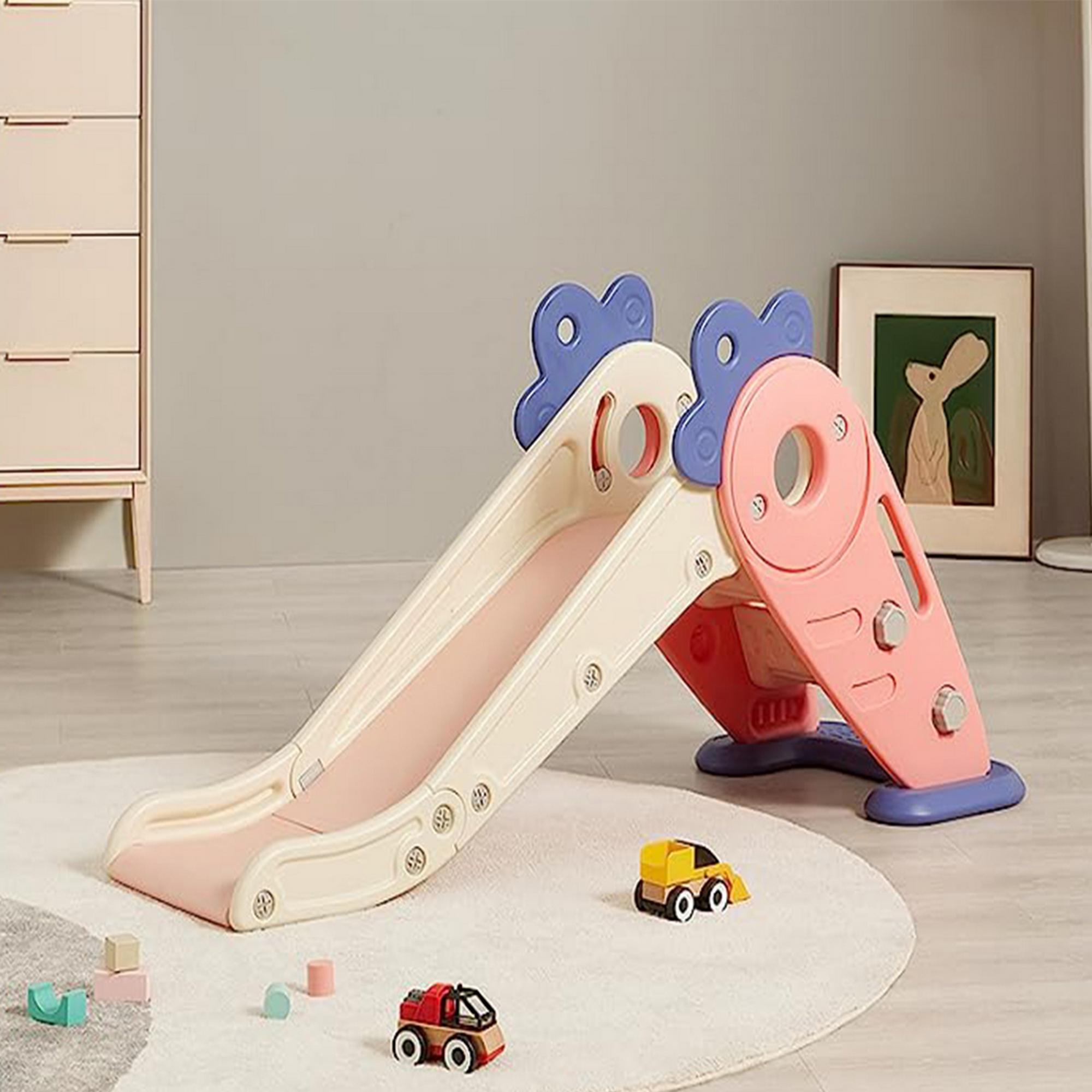 زلاقة جزرة مع لوح سفلي وحلقة كرة سلة من بيبي لاف-baby-infantactivity-image-5