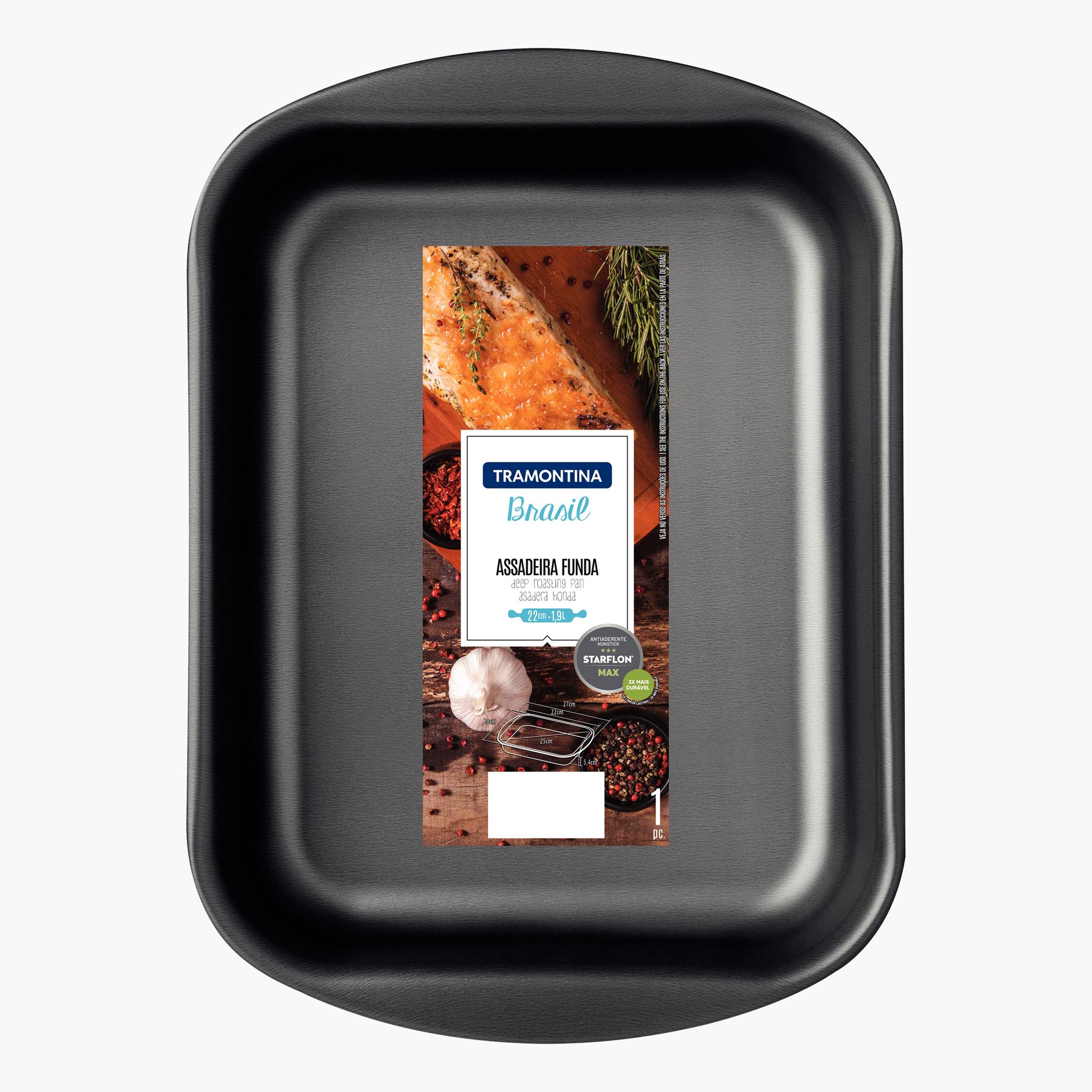 Tramontina Brasil Nonstick Aluminium Deep Roasting Pan - 1.9 L