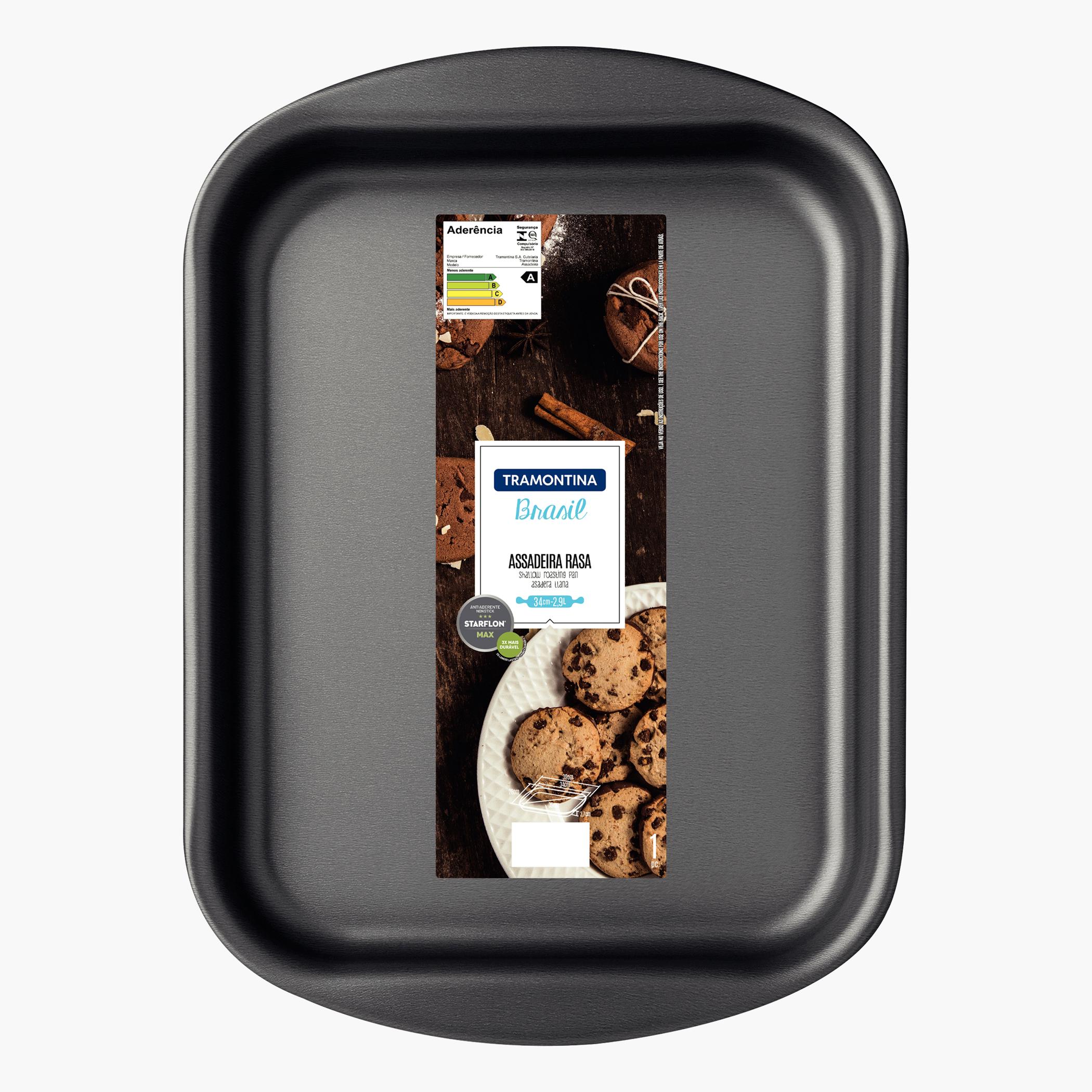 Tramontina Brasil Nonstick Aluminium Flat Roasting Pan - 2.9 L