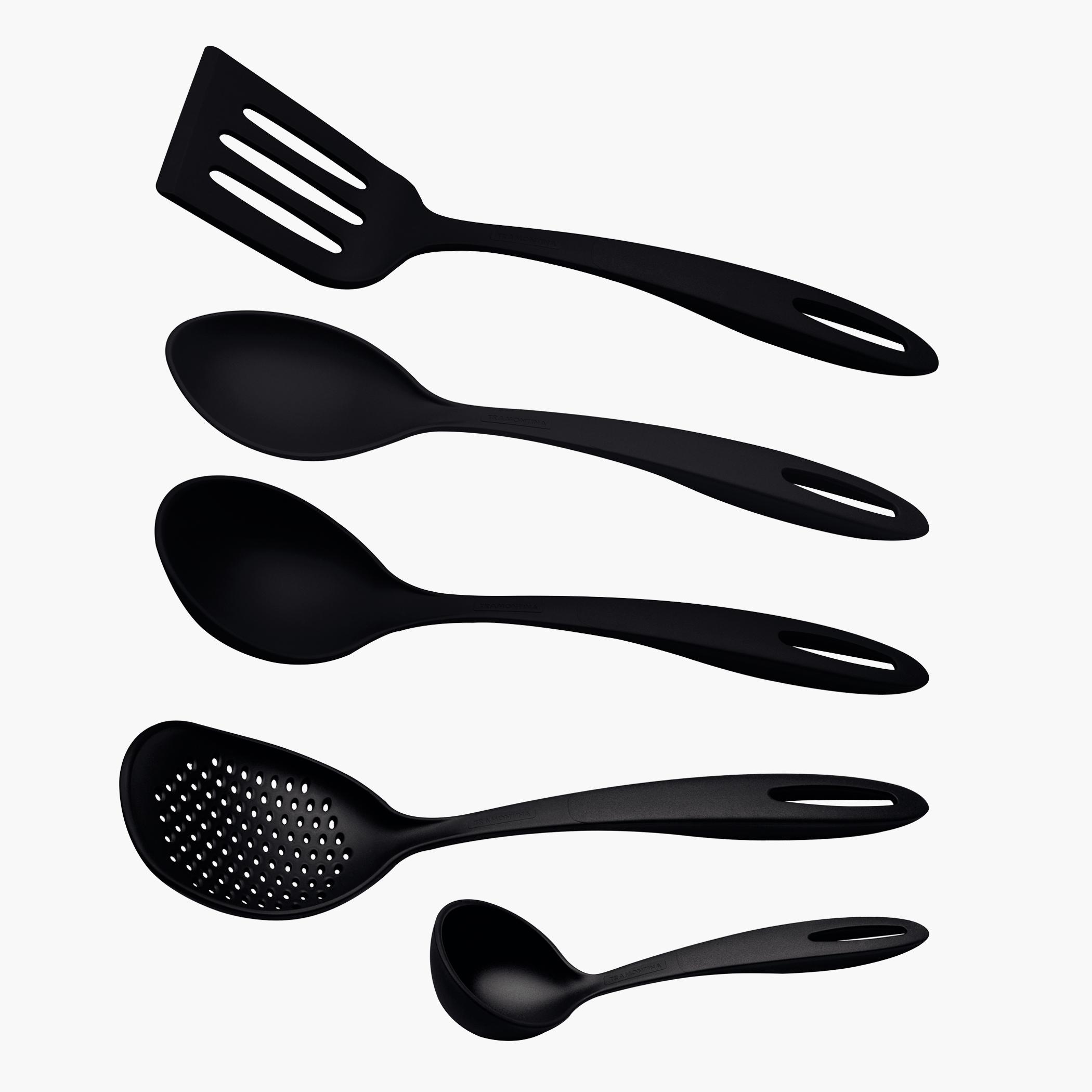 Tramontina Ability 5-Piece Nylon Serving Spoon Set