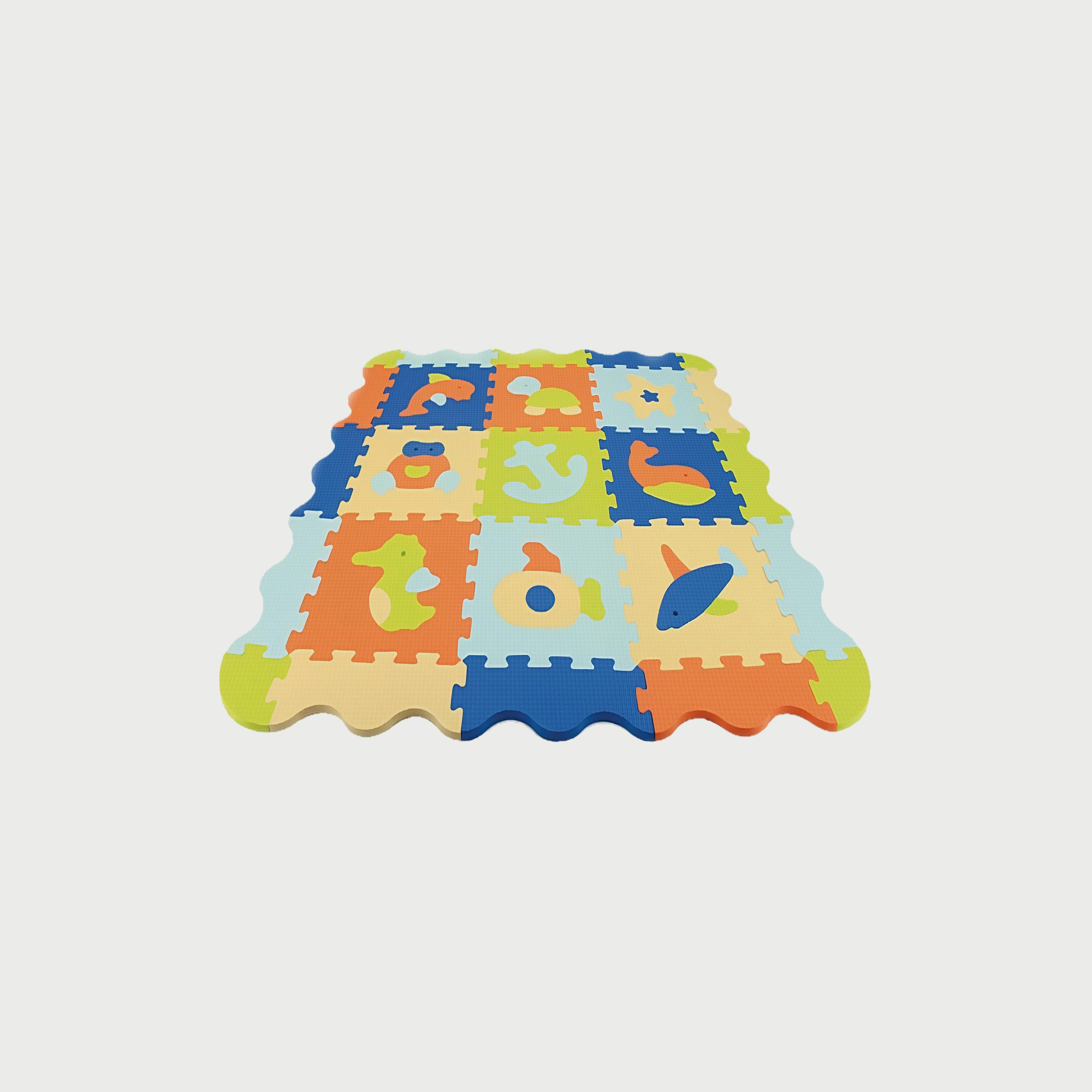 Moon 9-Piece Kids Puzzle Activity Floor Mat, Ocean World-baby-infantactivity-playpensandplaymats-image-1
