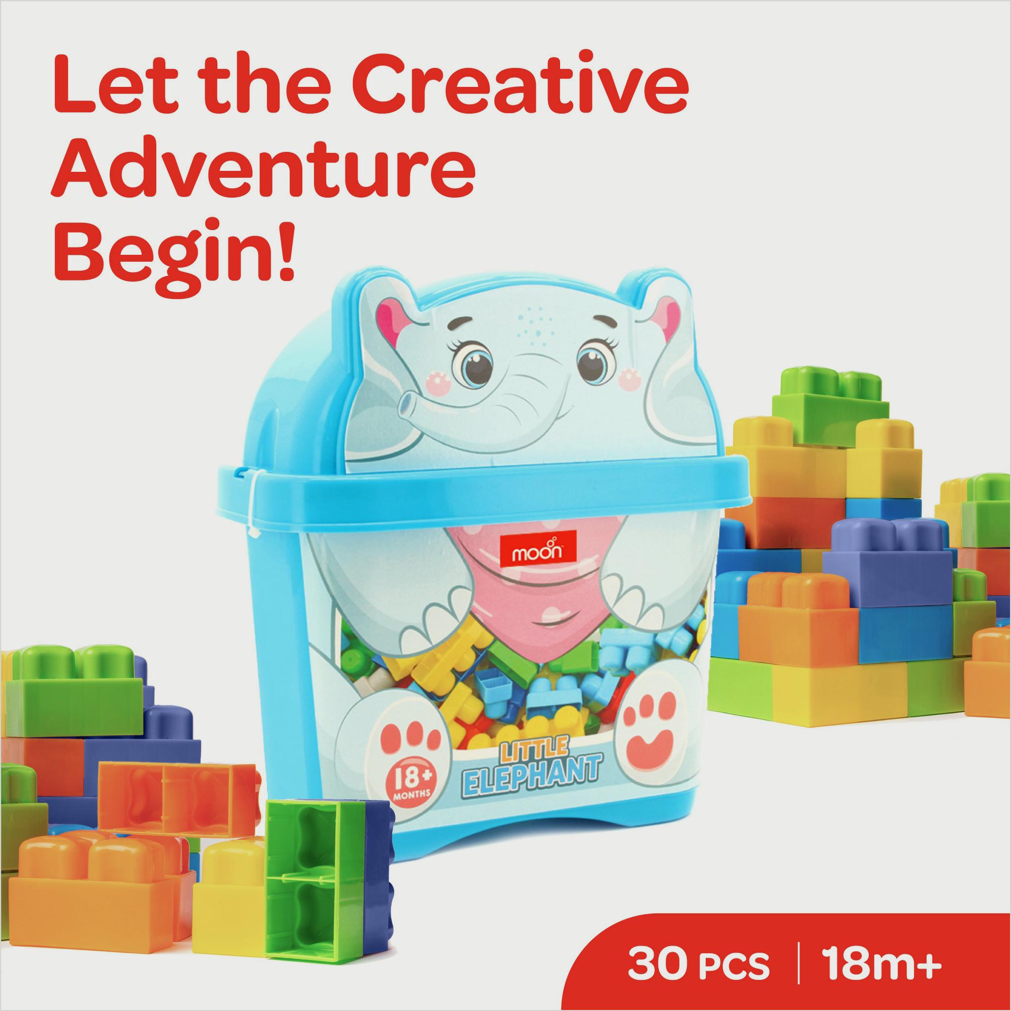 العاب مكعبات ابداعية 30 قطعة من موون، فيل-toys-buildingblocks-blocks-image-2