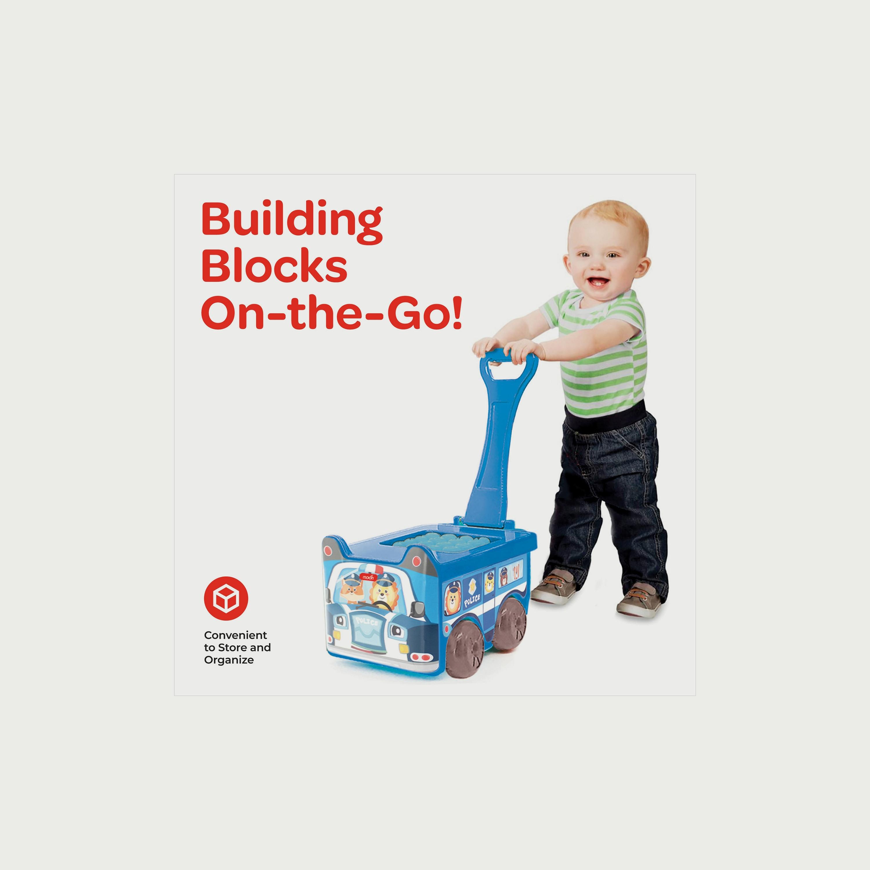 Moon 30-Piece Little Wagon Blocks Toys, Police Car-toys-buildingblocks-blocks-image-4