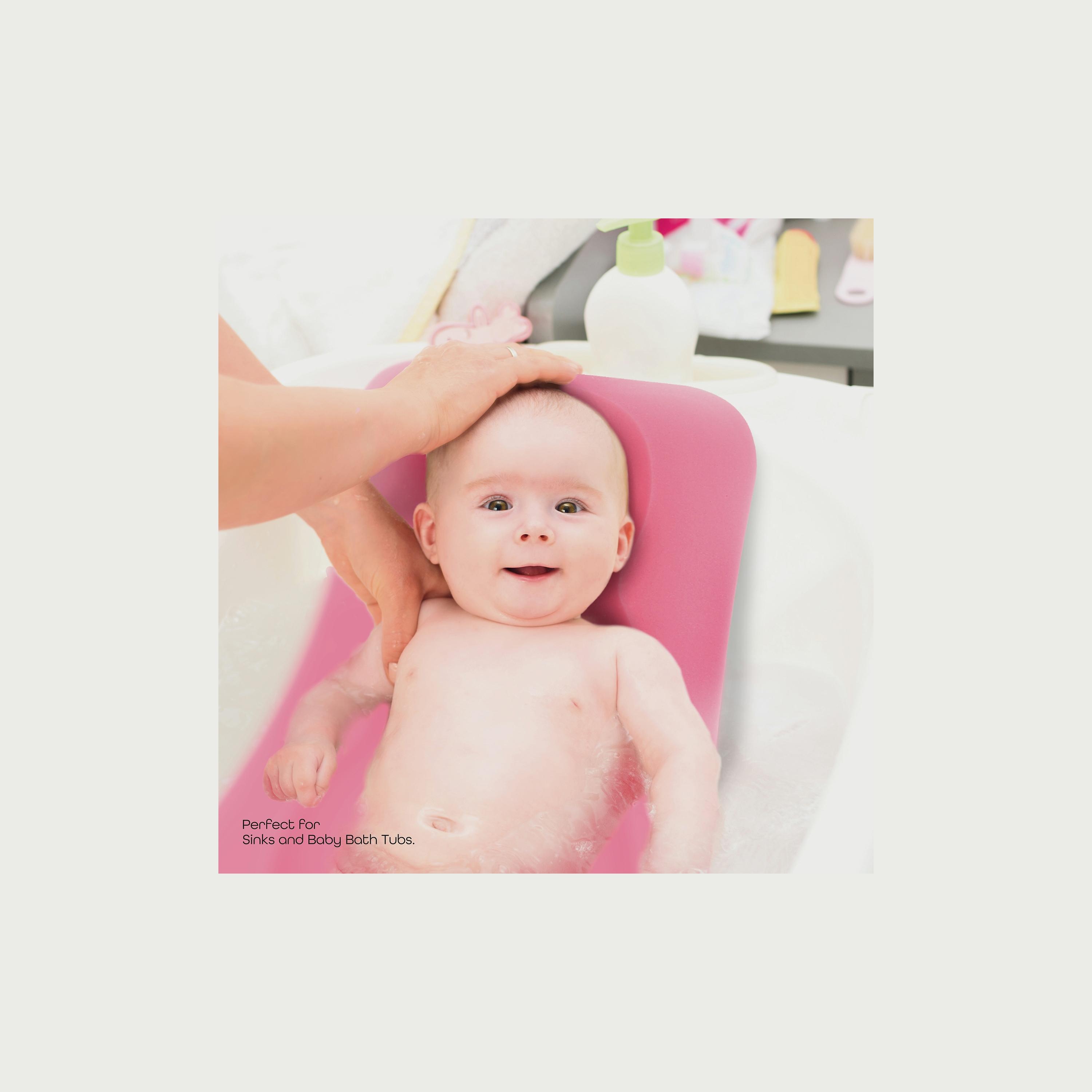 Moon Sponge Baby Bath Holder, Yellow-baby-bathandcare-bathtubs-image-3