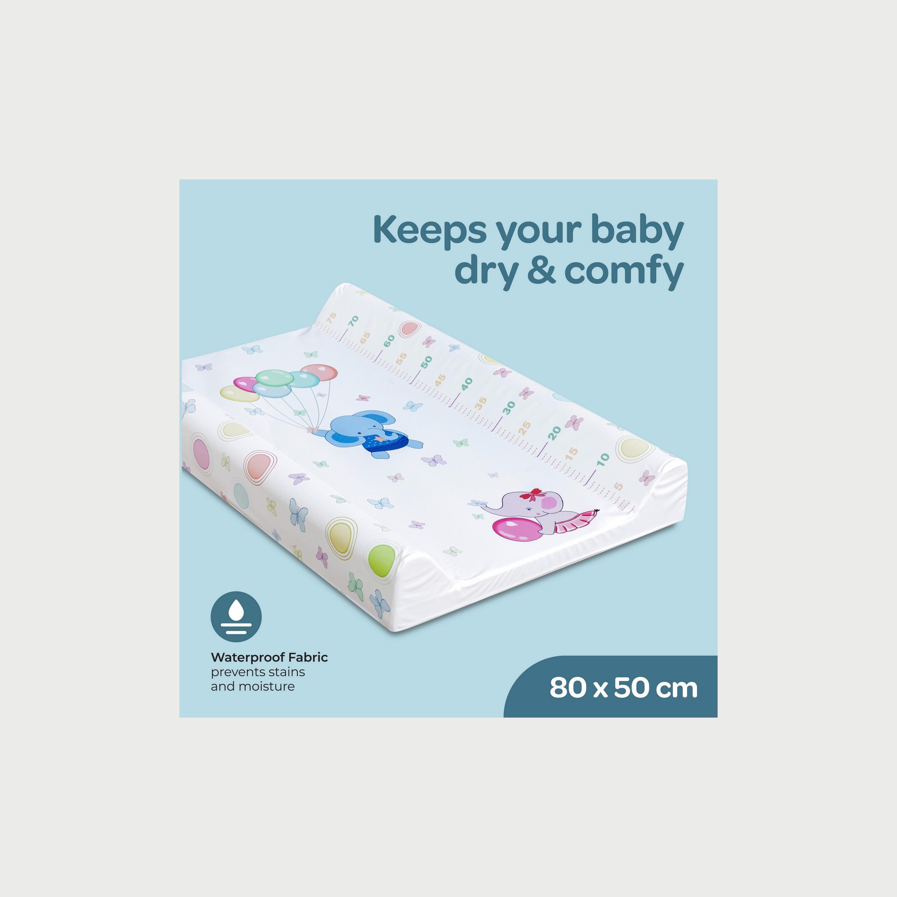Moon Baby Elephants with Balloons Print Changing Mat, 80 x 50 x 10 cm-baby-diapering-changingmats-image-2