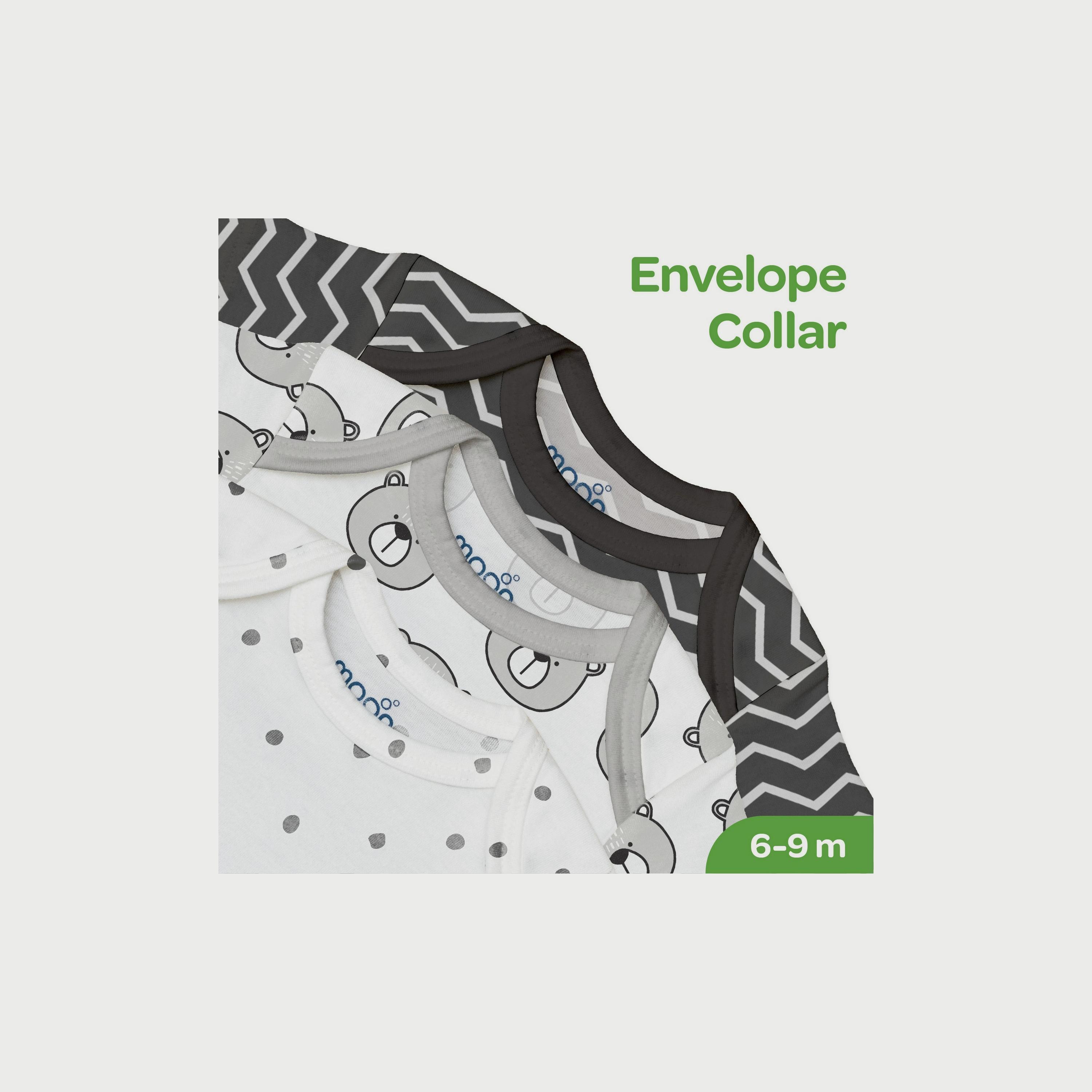 Moon Baby 5-Piece Bodysuit, 3-6M, Grey-baby-boys-clothing-bodysuits-image-4