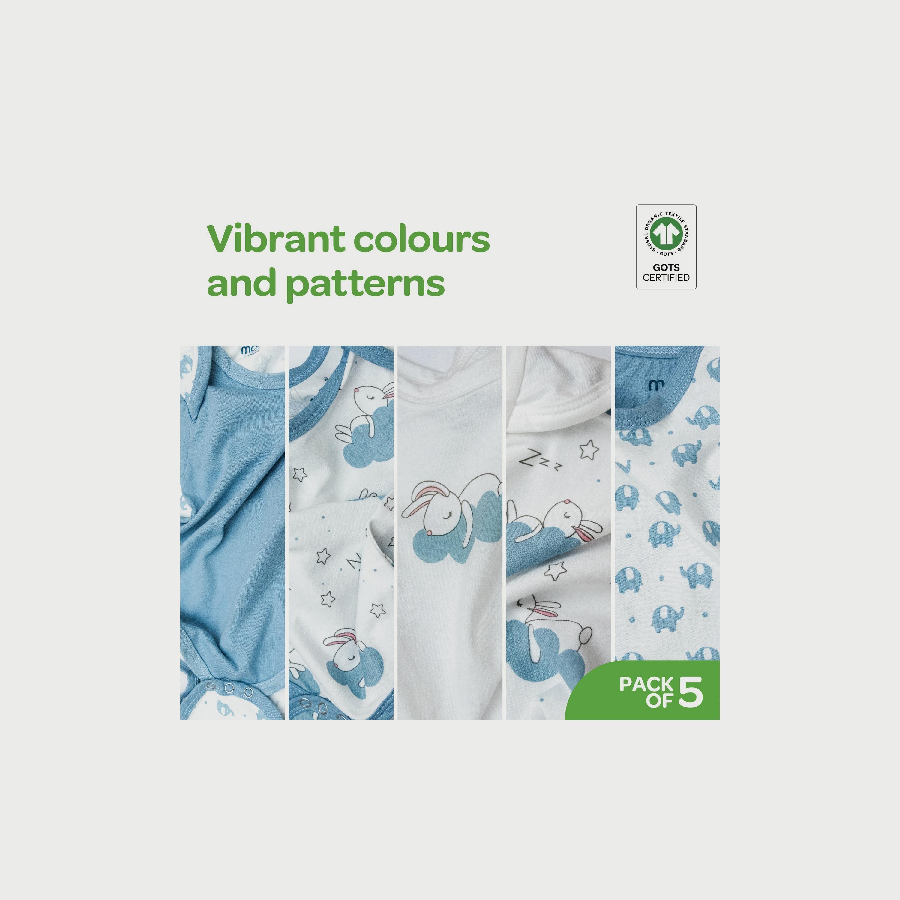 Moon Baby 5-Piece Bodysuit, 3-6M, Blue-baby-boys-clothing-bodysuits-image-3