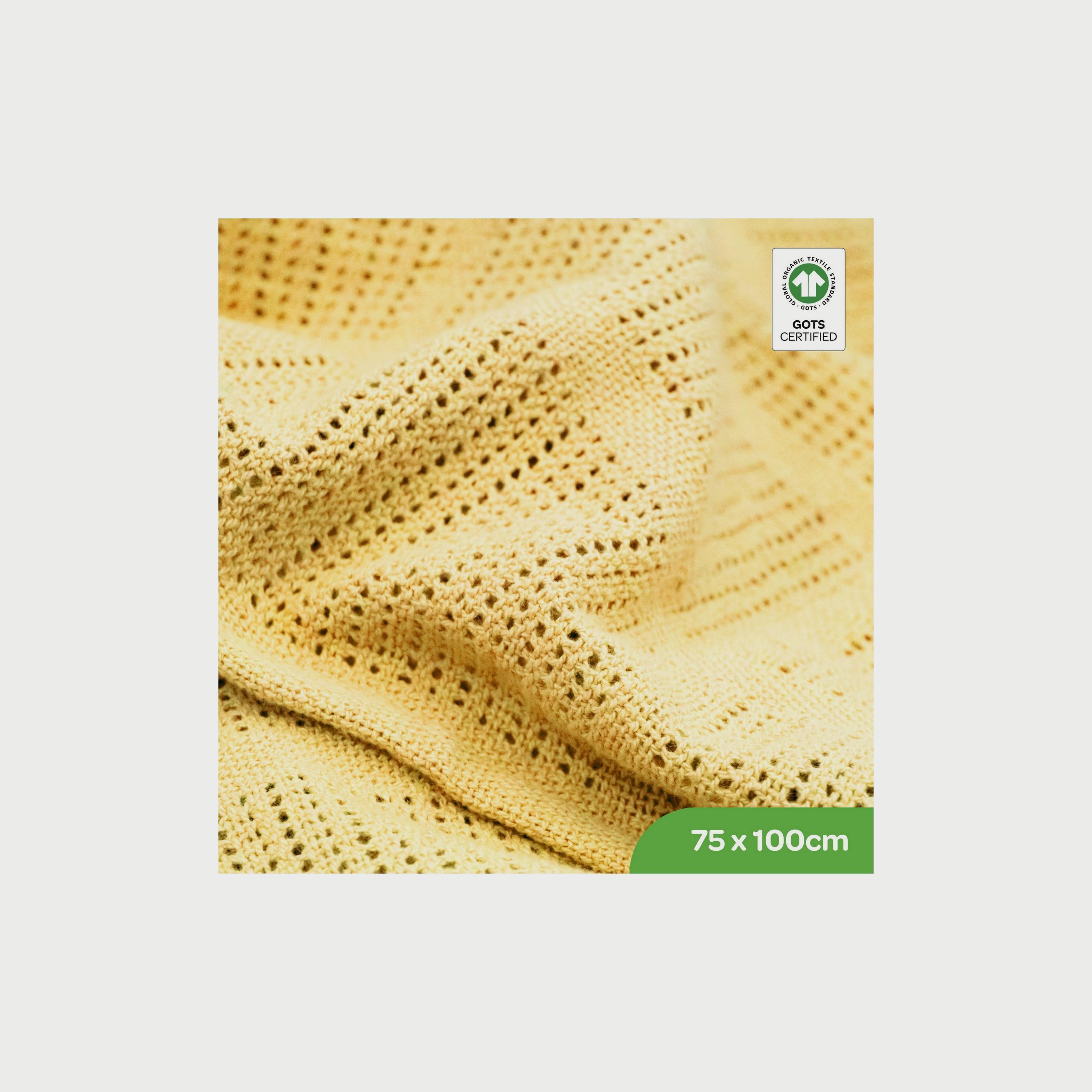 Moon Organic Cellular Blanket, 75 x 100 cm-baby-nursery-blanketsandswaddles-blanketsandquilts-image-2