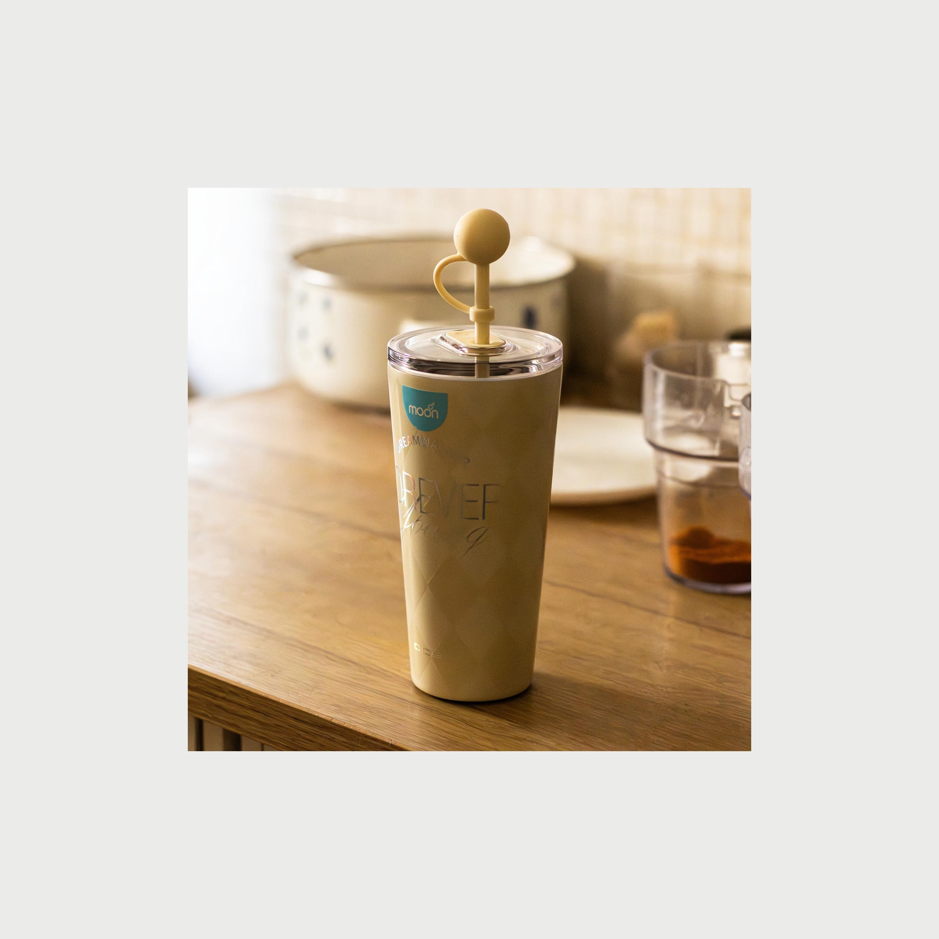 Moon Double Wall Smoothie Cup With Straw, 473 ml, White-baby-feeding-mealtimeessentials-image-3