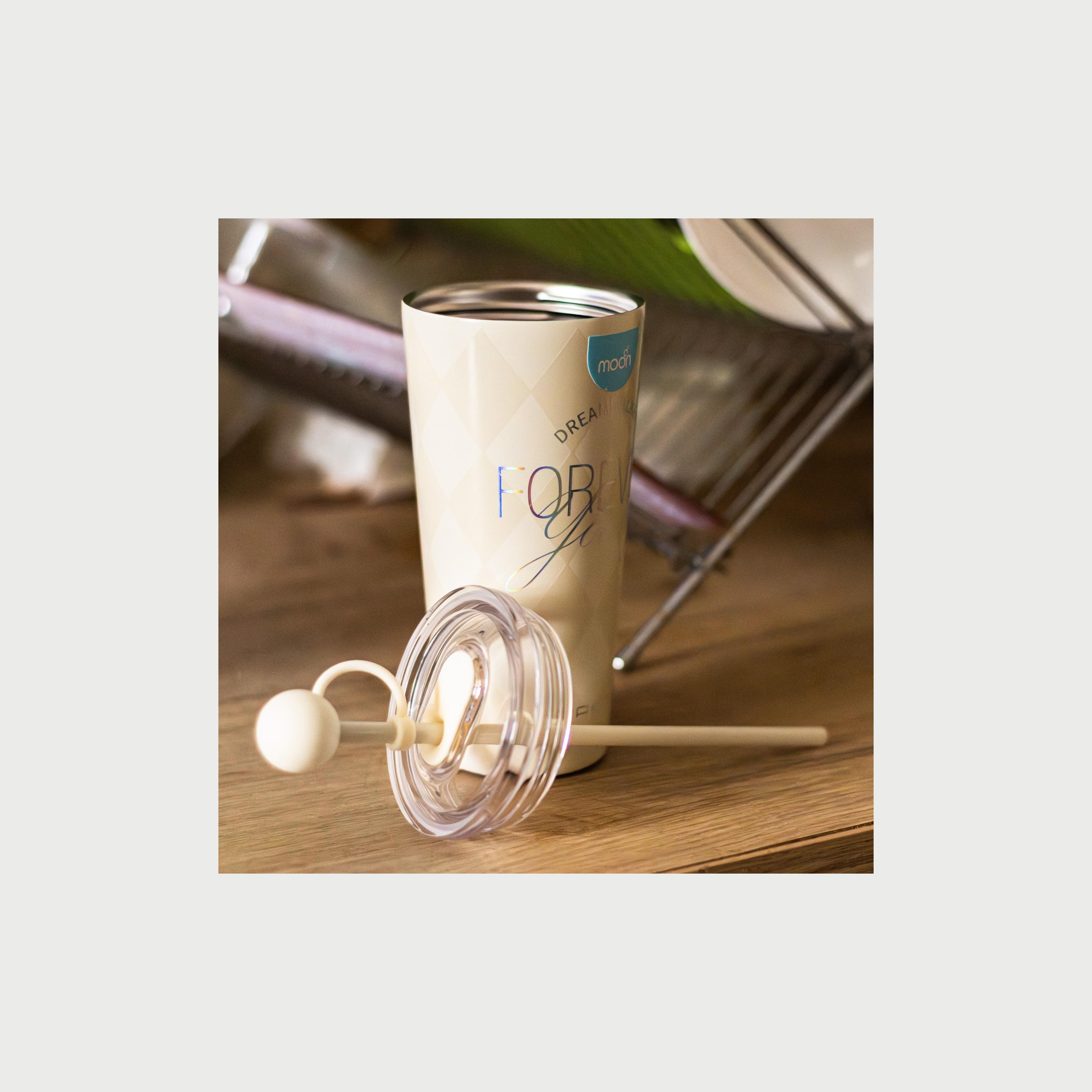 Moon Double Wall Smoothie Cup With Straw, 473 ml, White-baby-feeding-mealtimeessentials-image-4