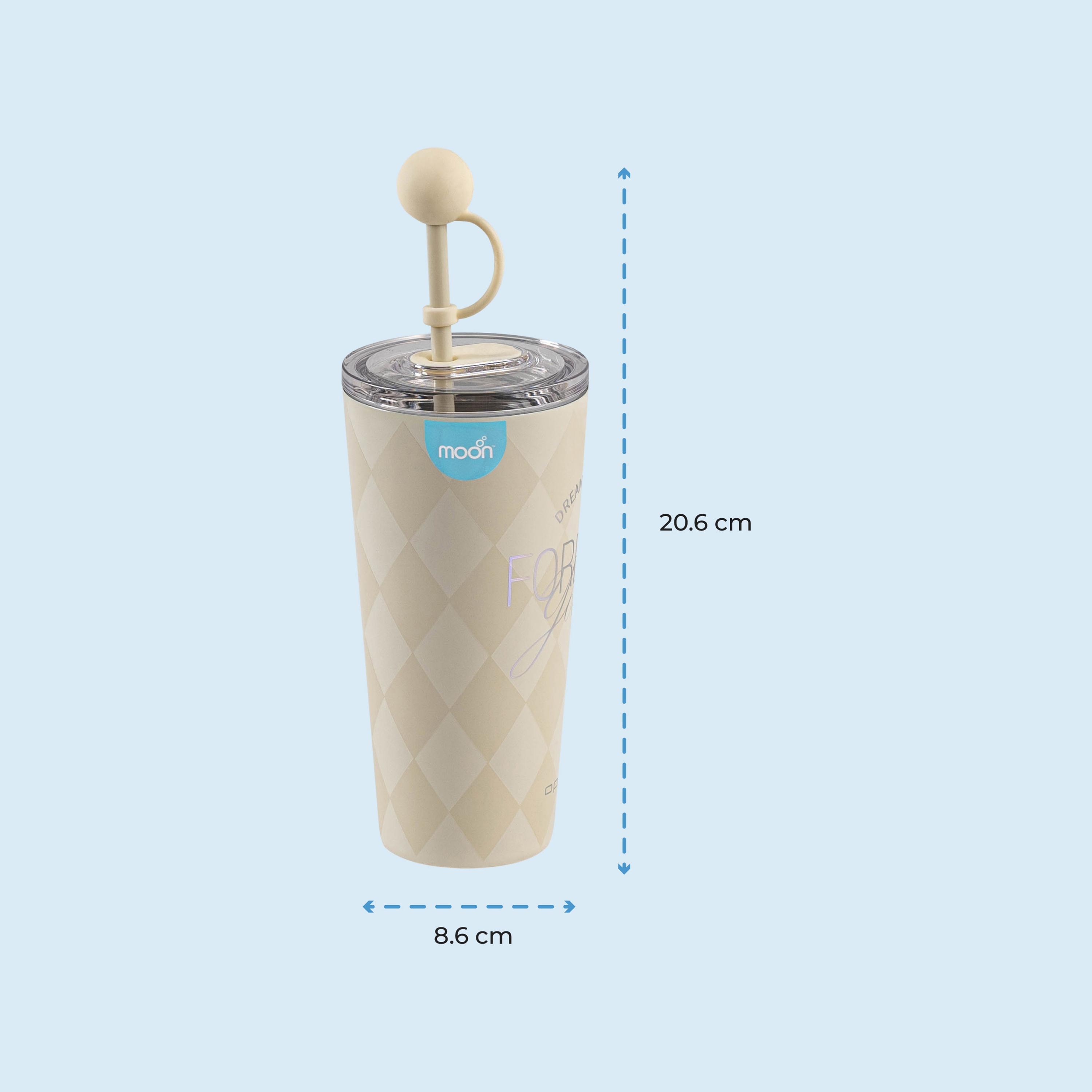 Moon Double Wall Smoothie Cup With Straw, 473 ml, White-baby-feeding-mealtimeessentials-image-5