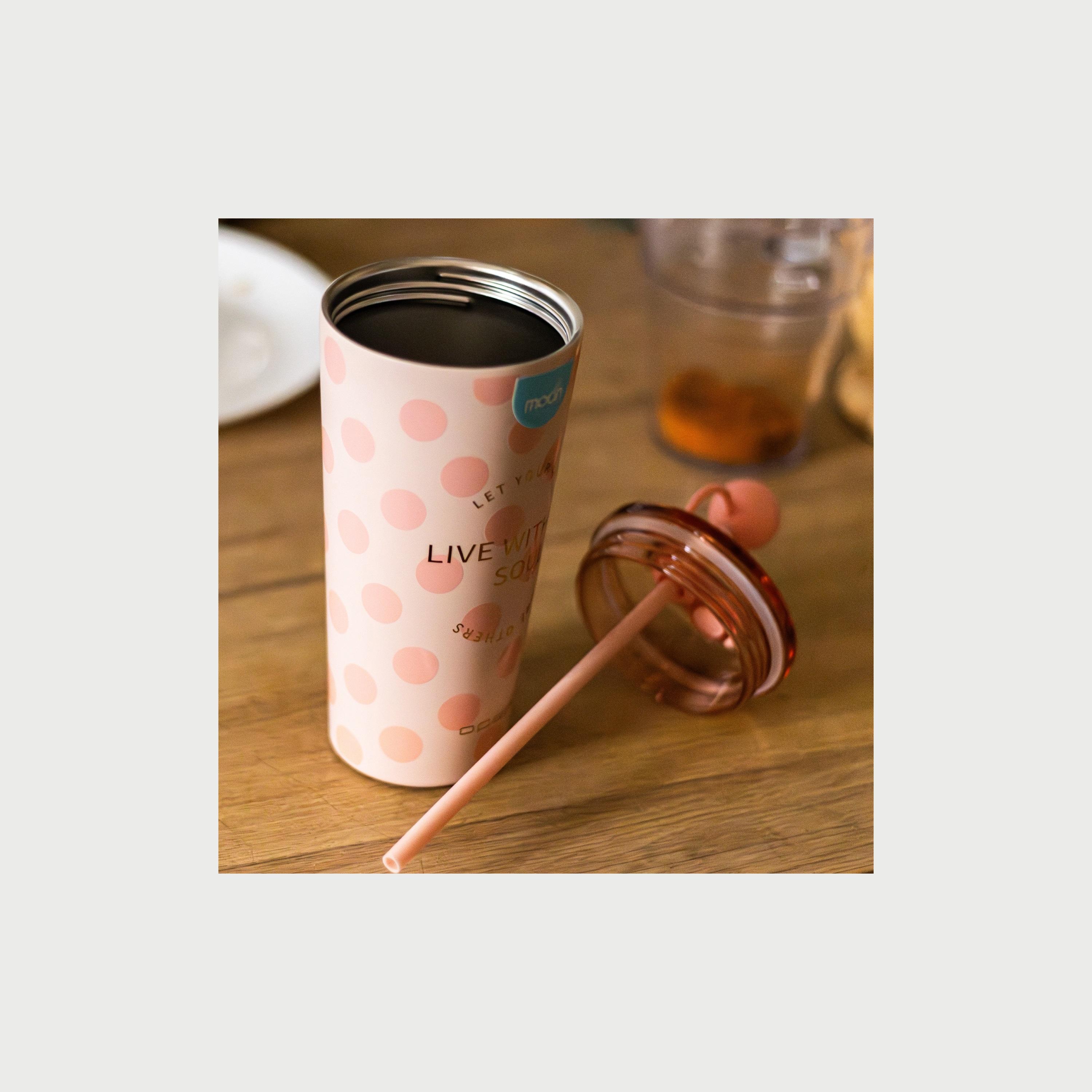 Moon Double Wall Smoothie Cup With Straw, 473 ml, Pink-baby-feeding-mealtimeessentials-image-4