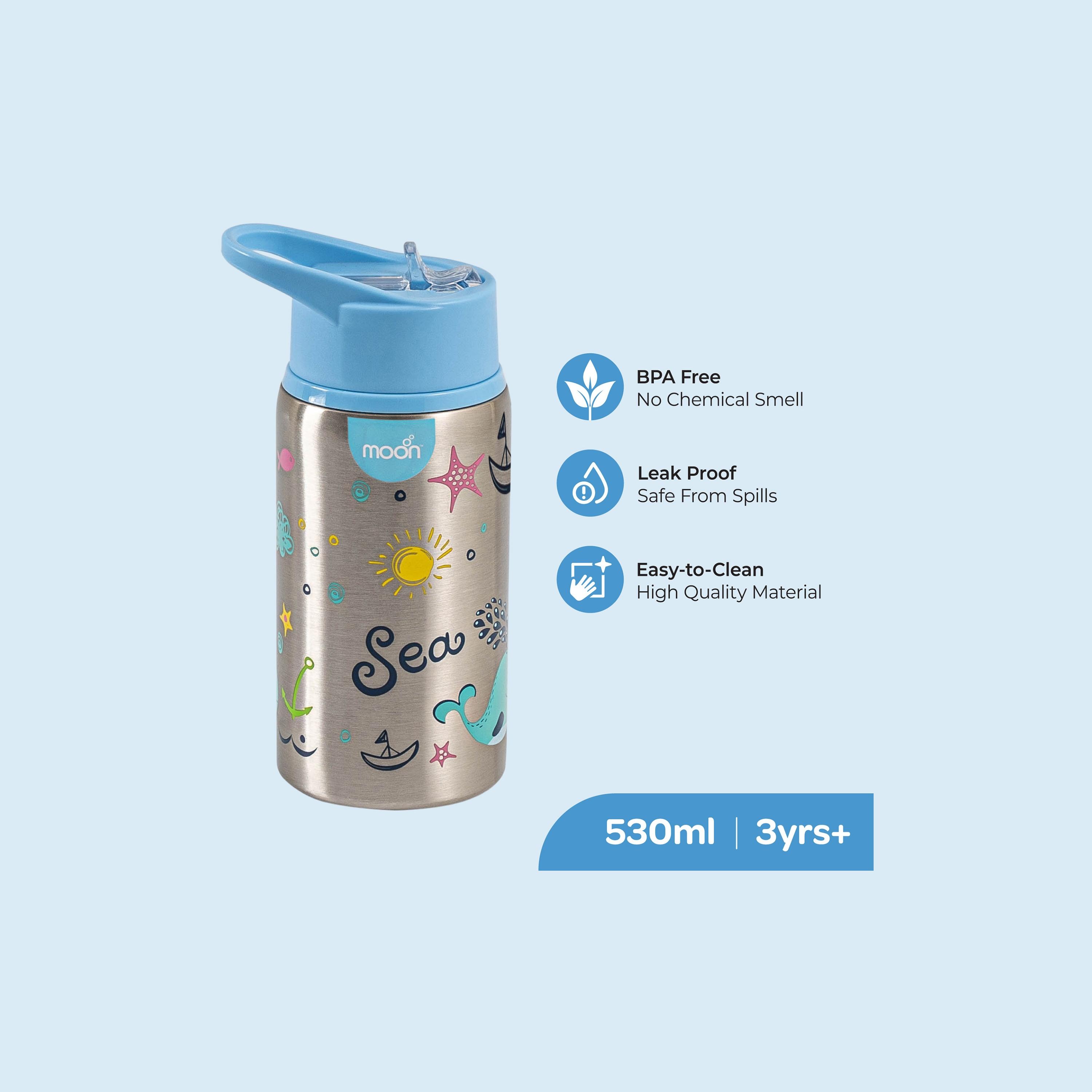 زجاجة بشفاطة وجدار مفرد اس اس من موون، 530 مل-school-waterbottles-image-2
