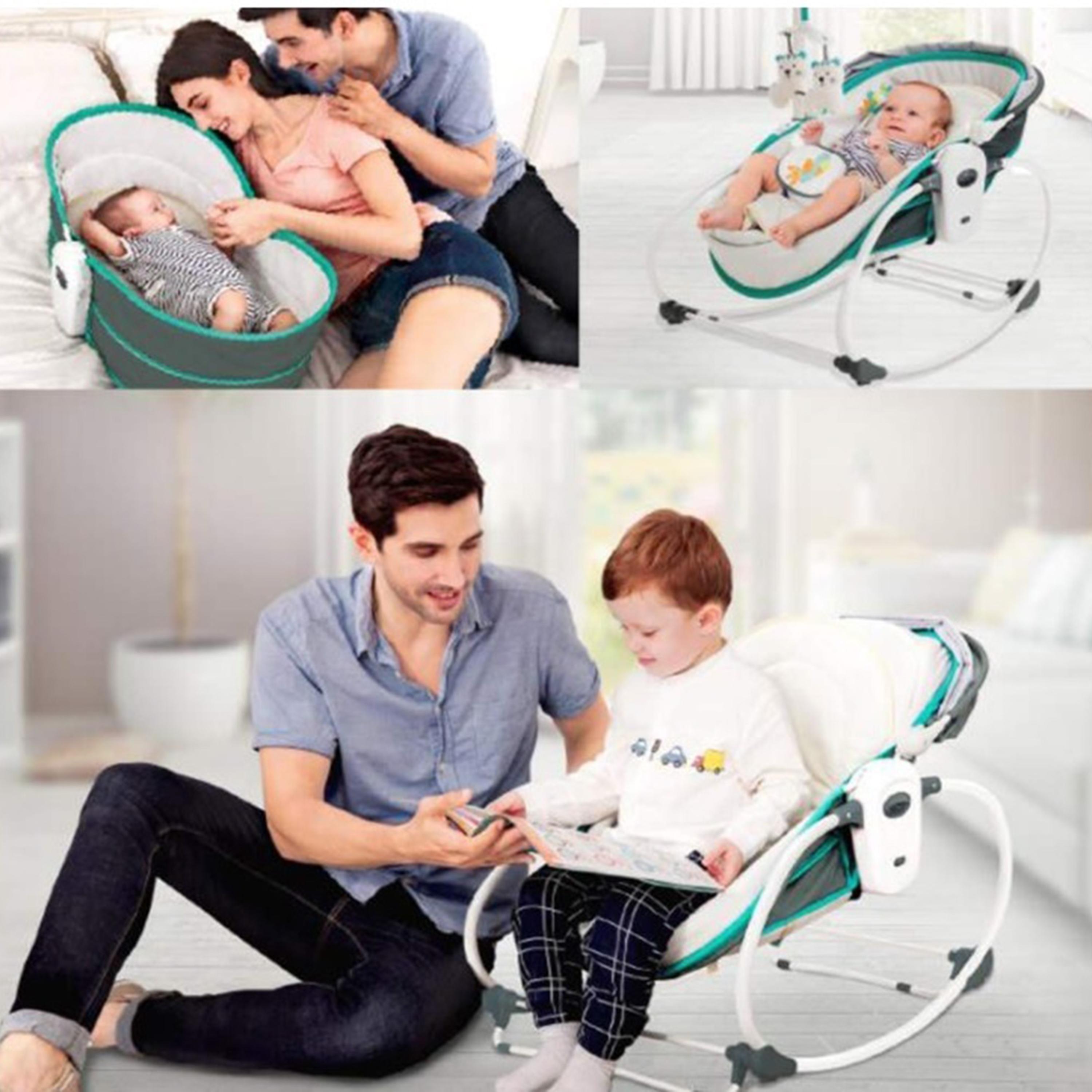 Mastela 5-in-1 Rocker and Bassinet Cradle for Newborn Baby-baby-infantactivity-rockers-image-2