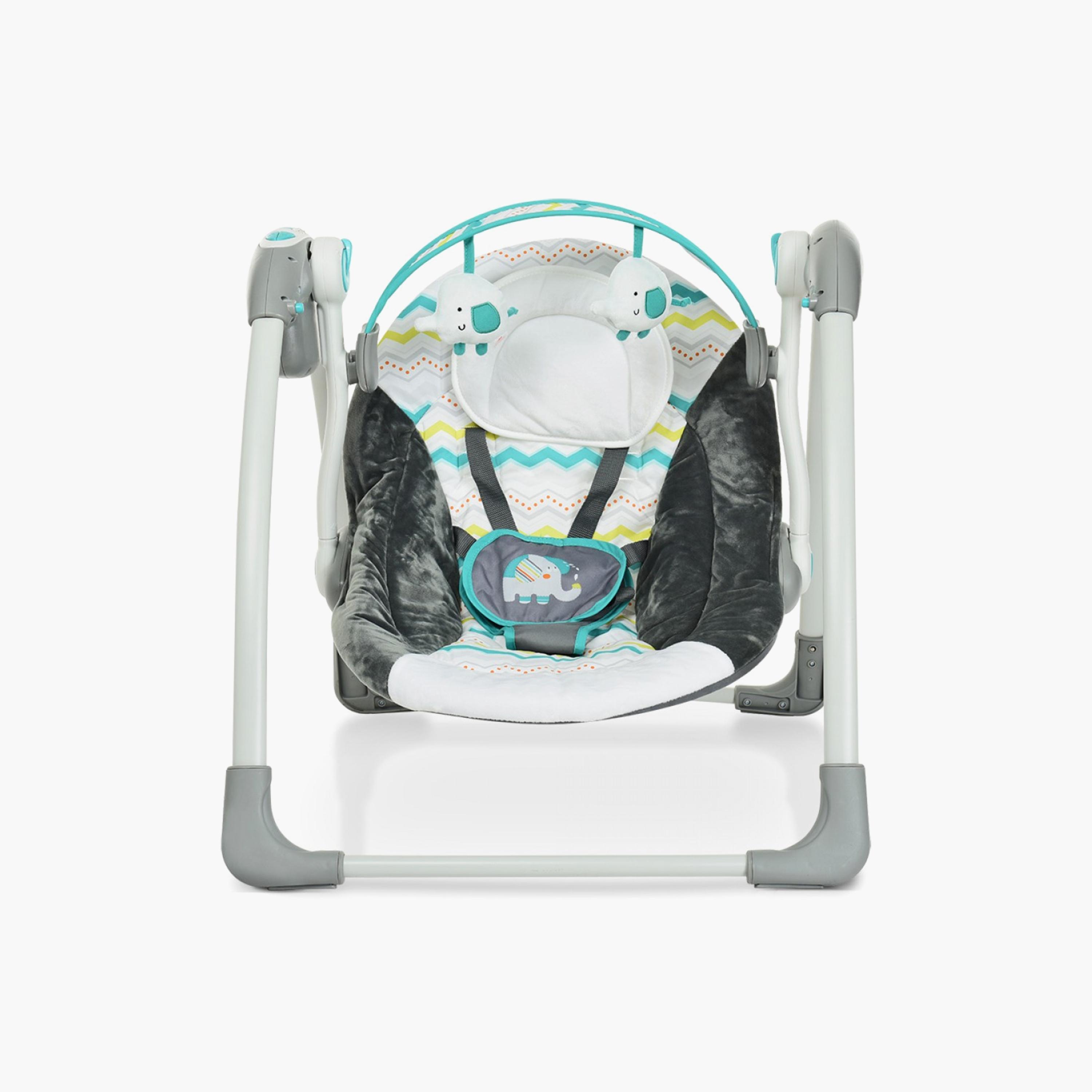 كرسي متأرجح للأطفال حديثي الولادة من ماستيلا، أخضر-baby-infantactivity-swings-image-1