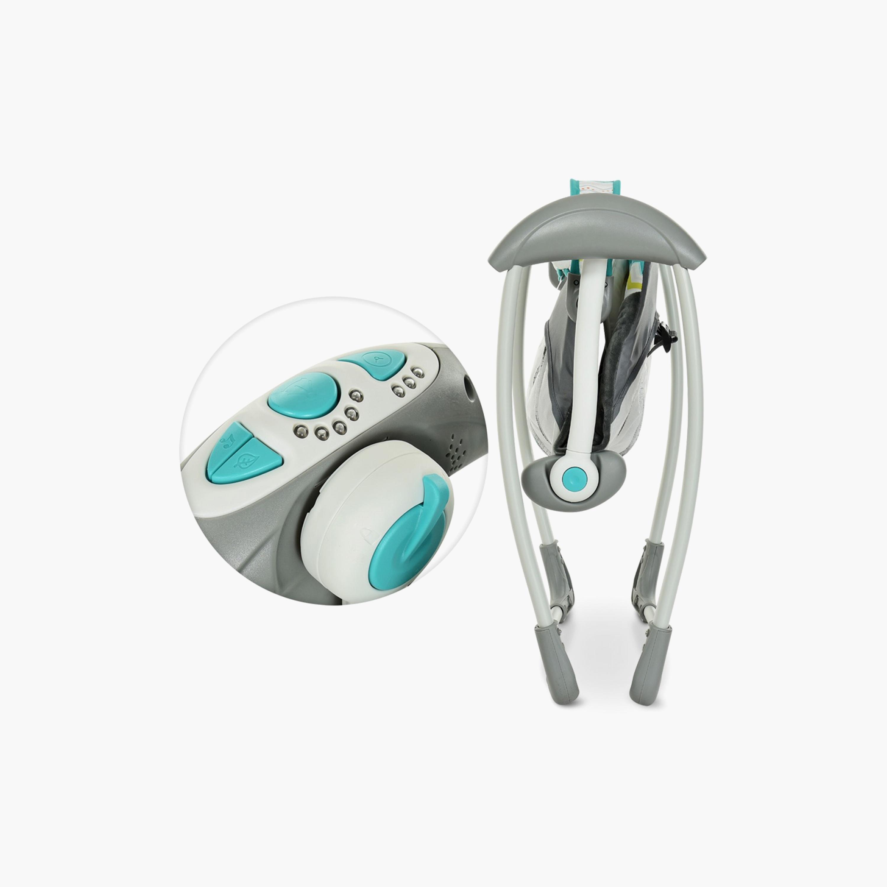 كرسي متأرجح للأطفال حديثي الولادة من ماستيلا، أخضر-baby-infantactivity-swings-image-3