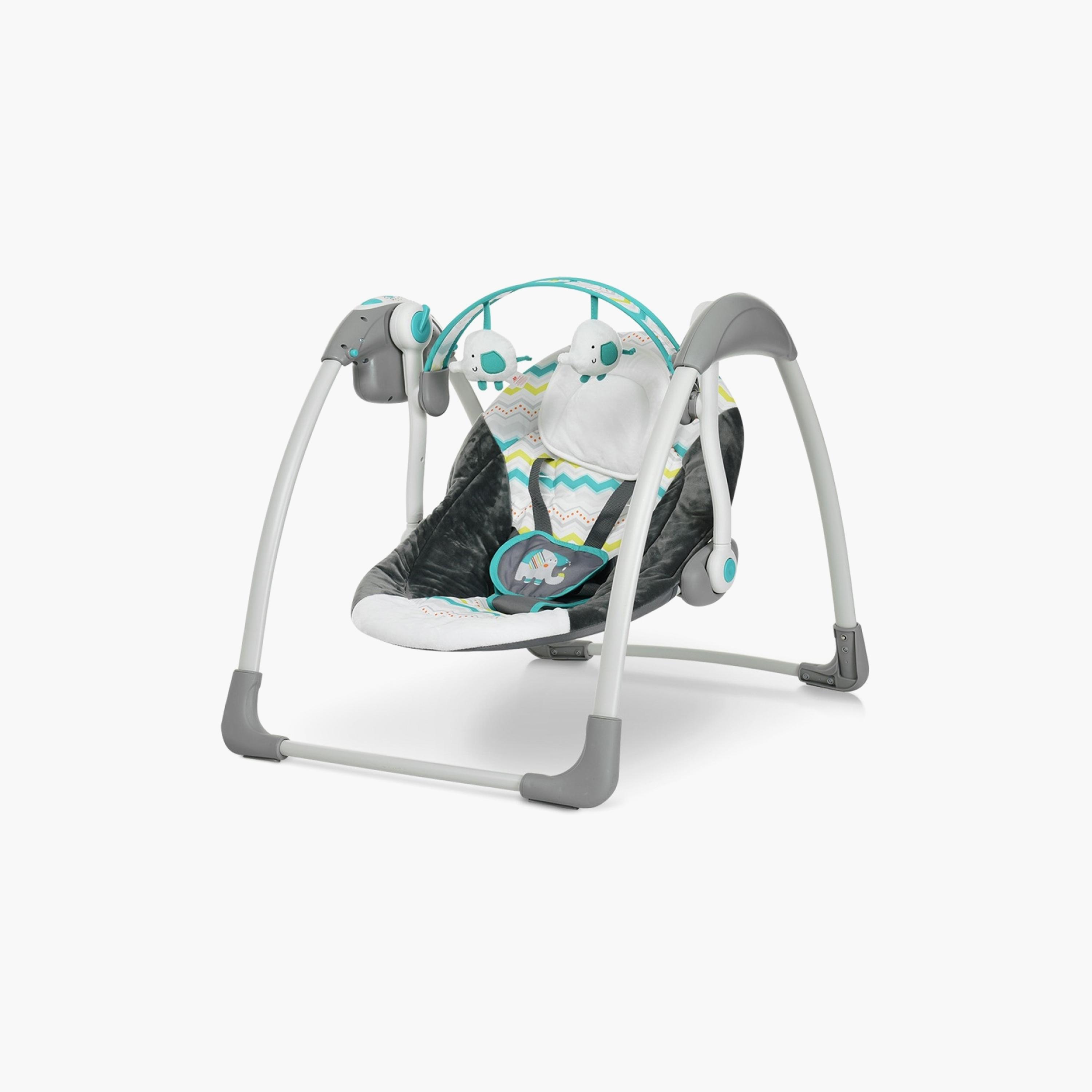 كرسي متأرجح للأطفال حديثي الولادة من ماستيلا، أخضر-baby-infantactivity-swings-image-5
