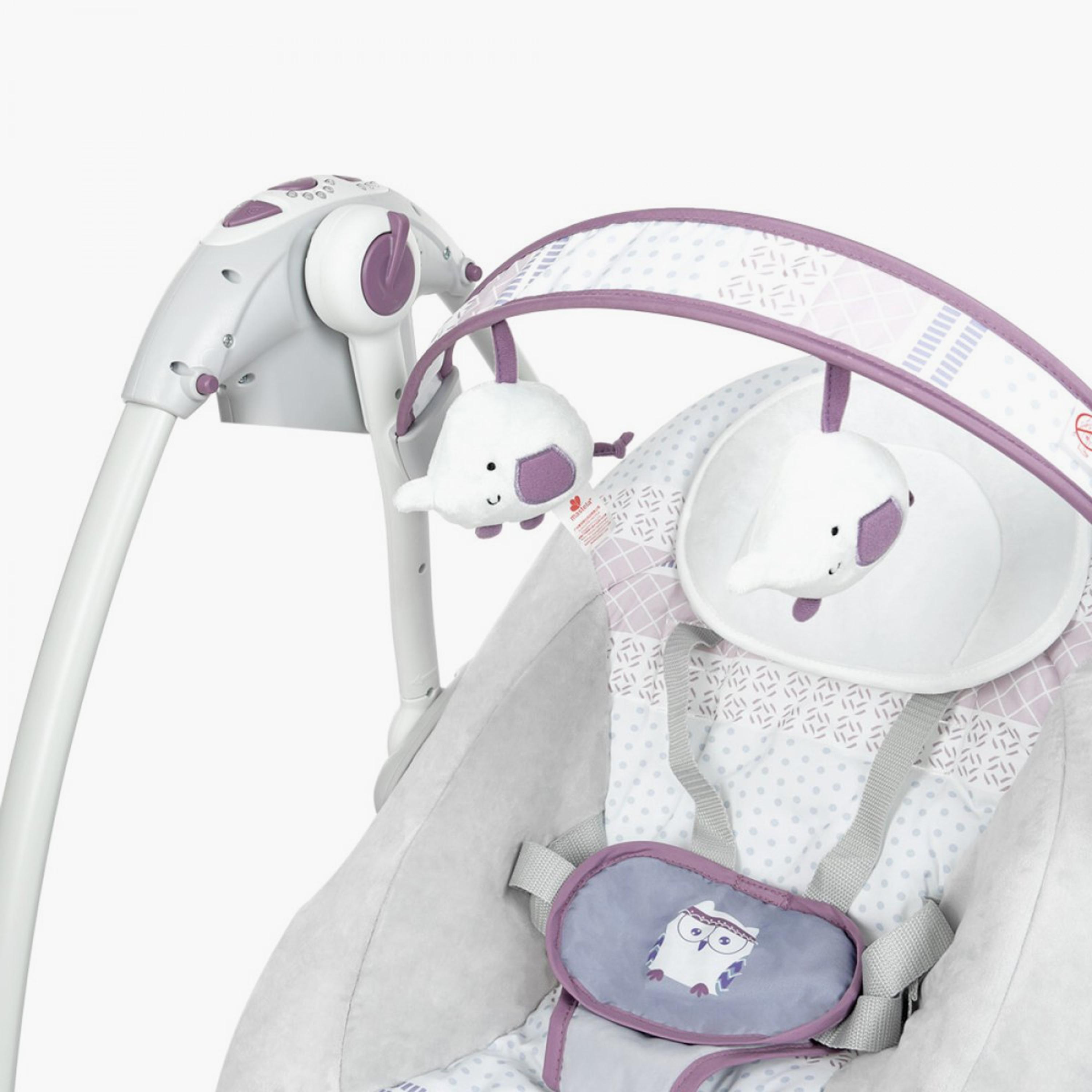 كرسي متأرجح للأطفال حديثي الولادة من ماستيلا، رمادي-baby-infantactivity-swings-image-4