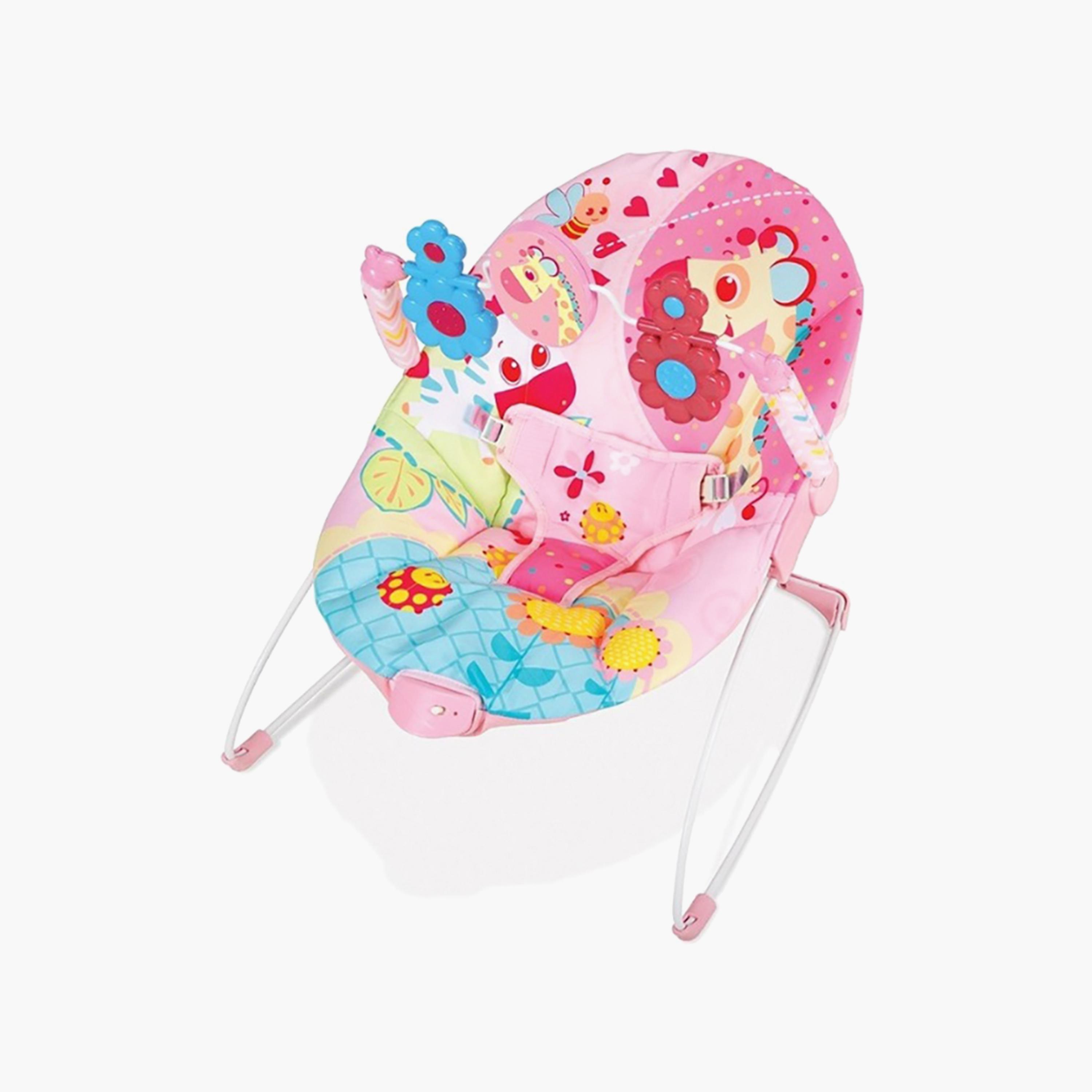 Mastela Baby Bouncer for Newborn, Pink-baby-infantactivity-bouncers-image-1