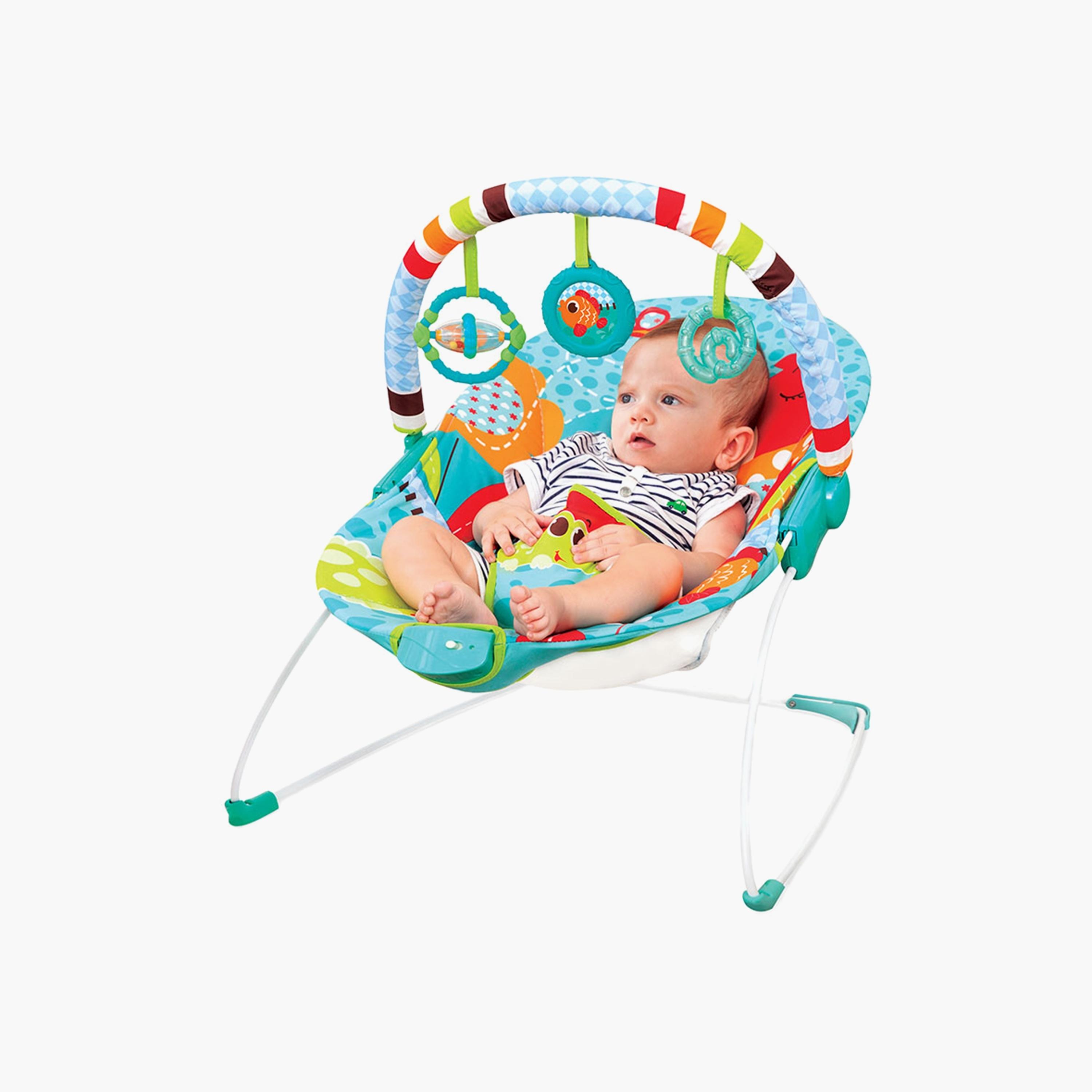 Mastela Baby Bouncer for Newborn, Green-baby-infantactivity-bouncers-image-2