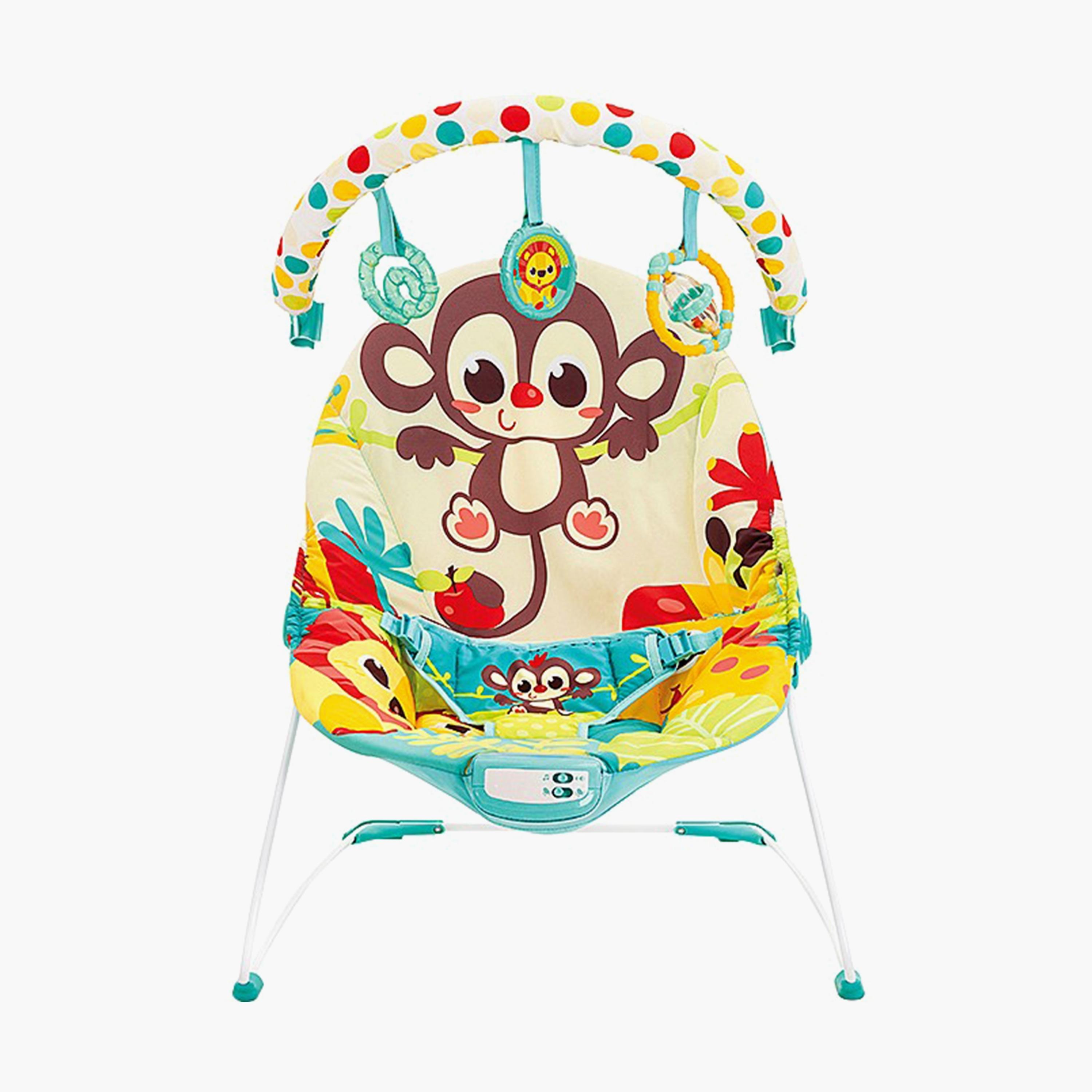 Mastela Vibrating Bouncer for Newborn Baby, Green-baby-infantactivity-bouncers-image-1