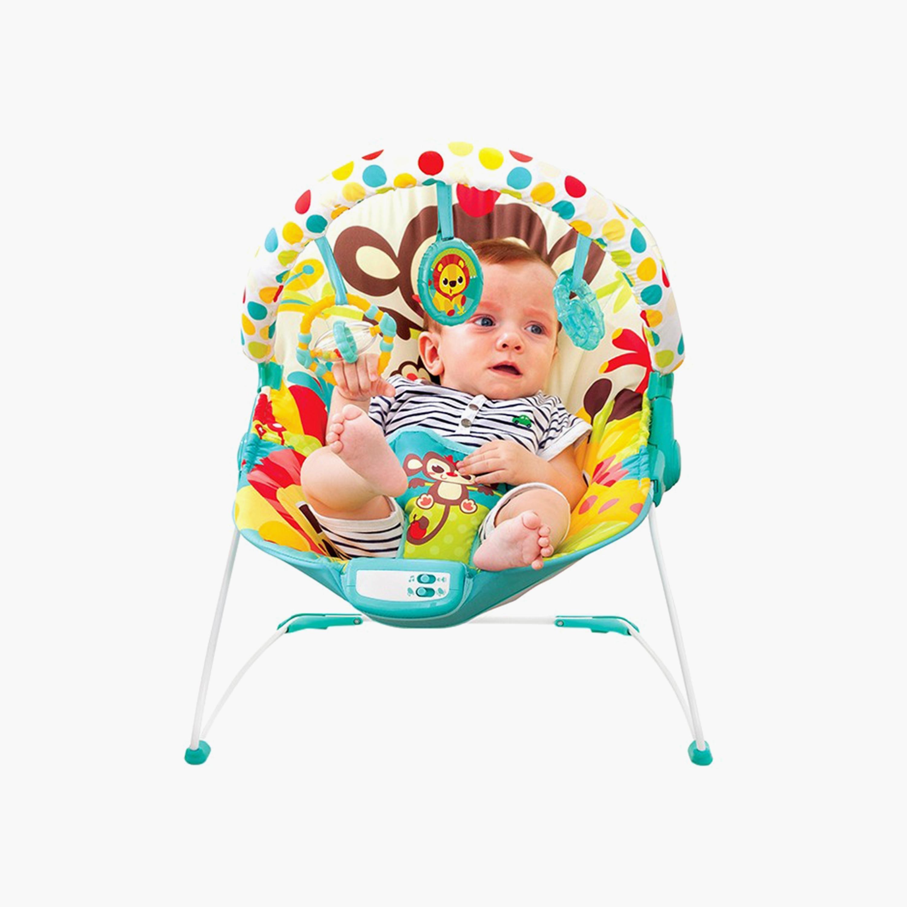 Mastela Vibrating Bouncer for Newborn Baby, Green-baby-infantactivity-bouncers-image-3