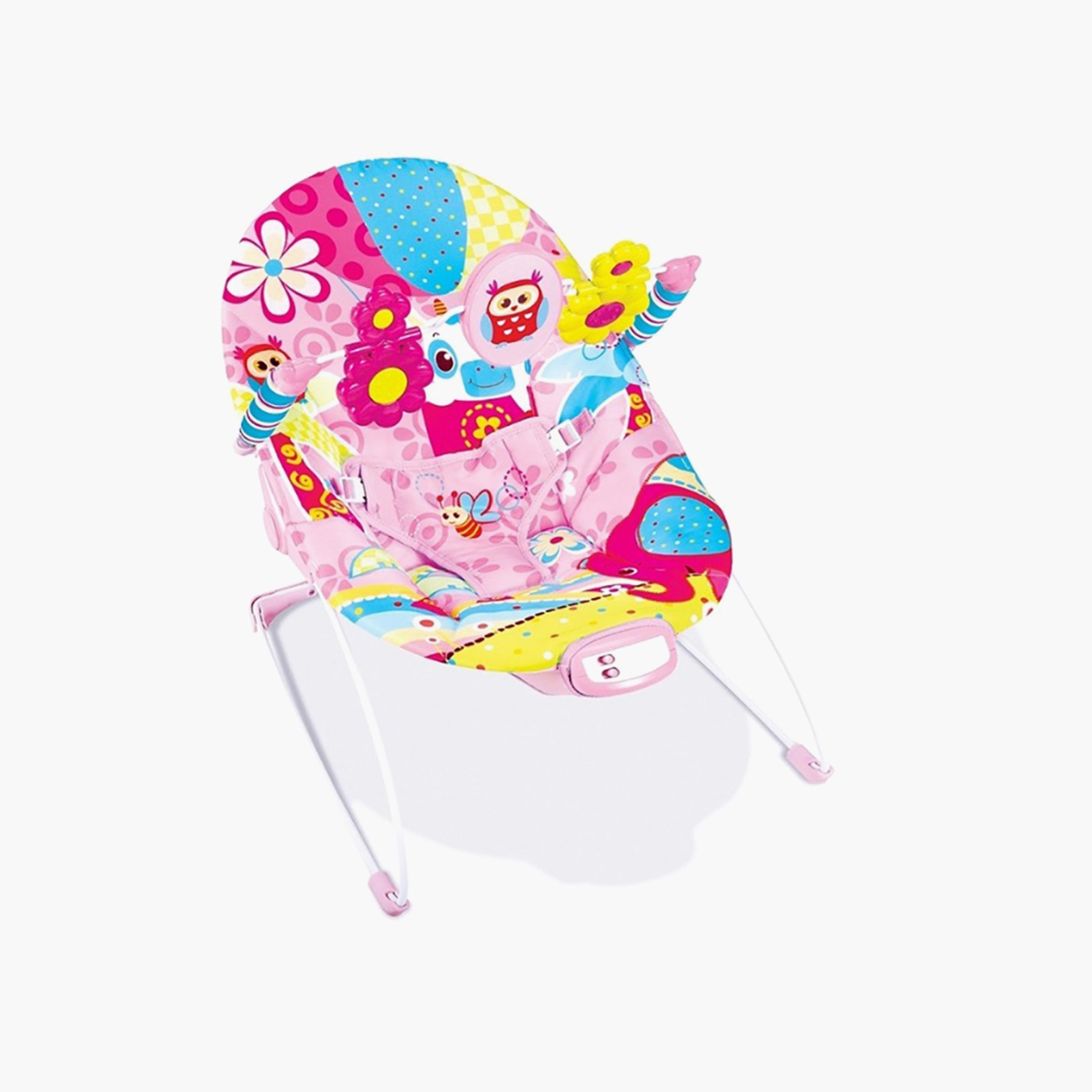 Mastela Vibrating Bouncer for Newborn Baby, Pink-baby-infantactivity-bouncers-image-3