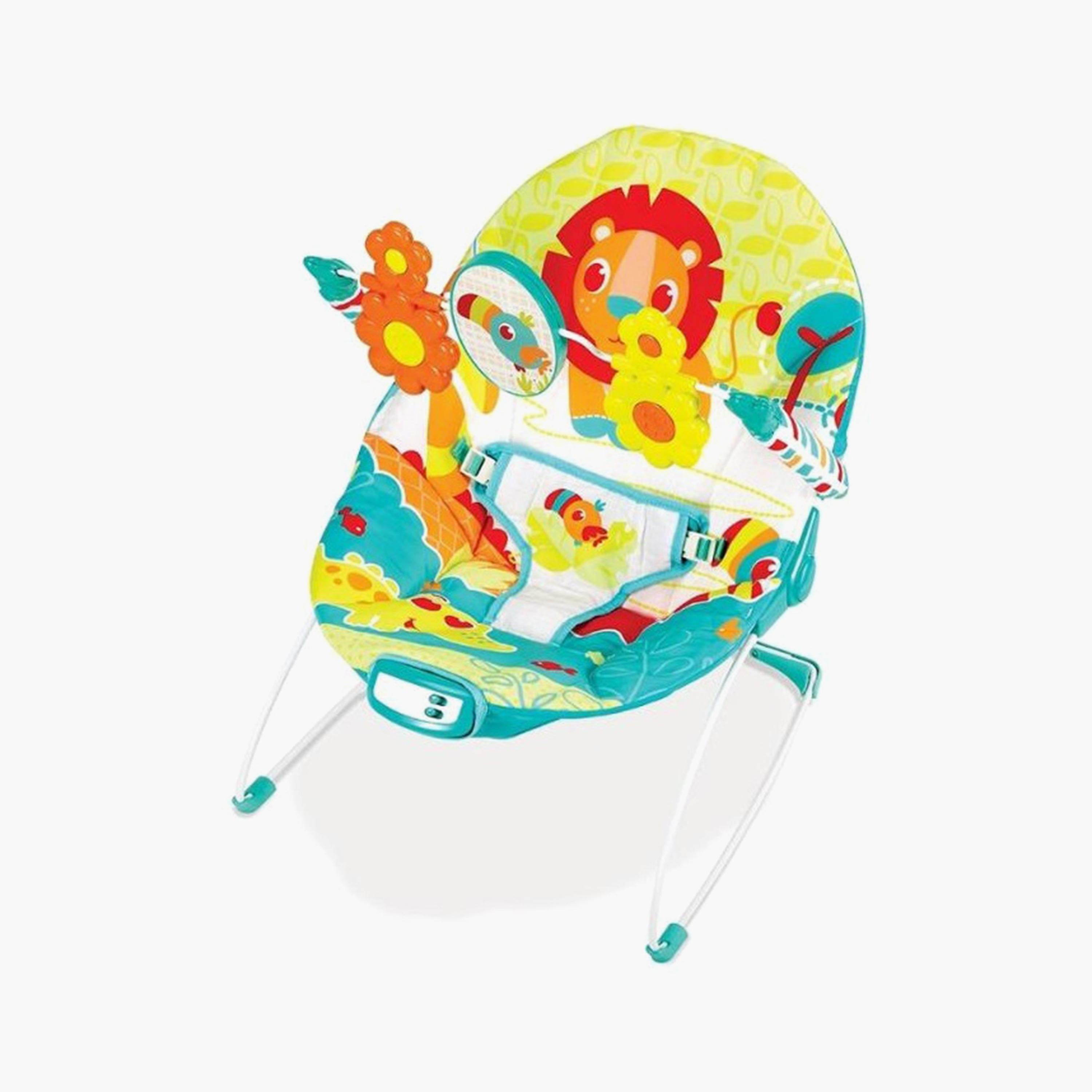 Mastela Vibrating Bouncer for Newborn Baby, Yellow-baby-infantactivity-bouncers-image-1