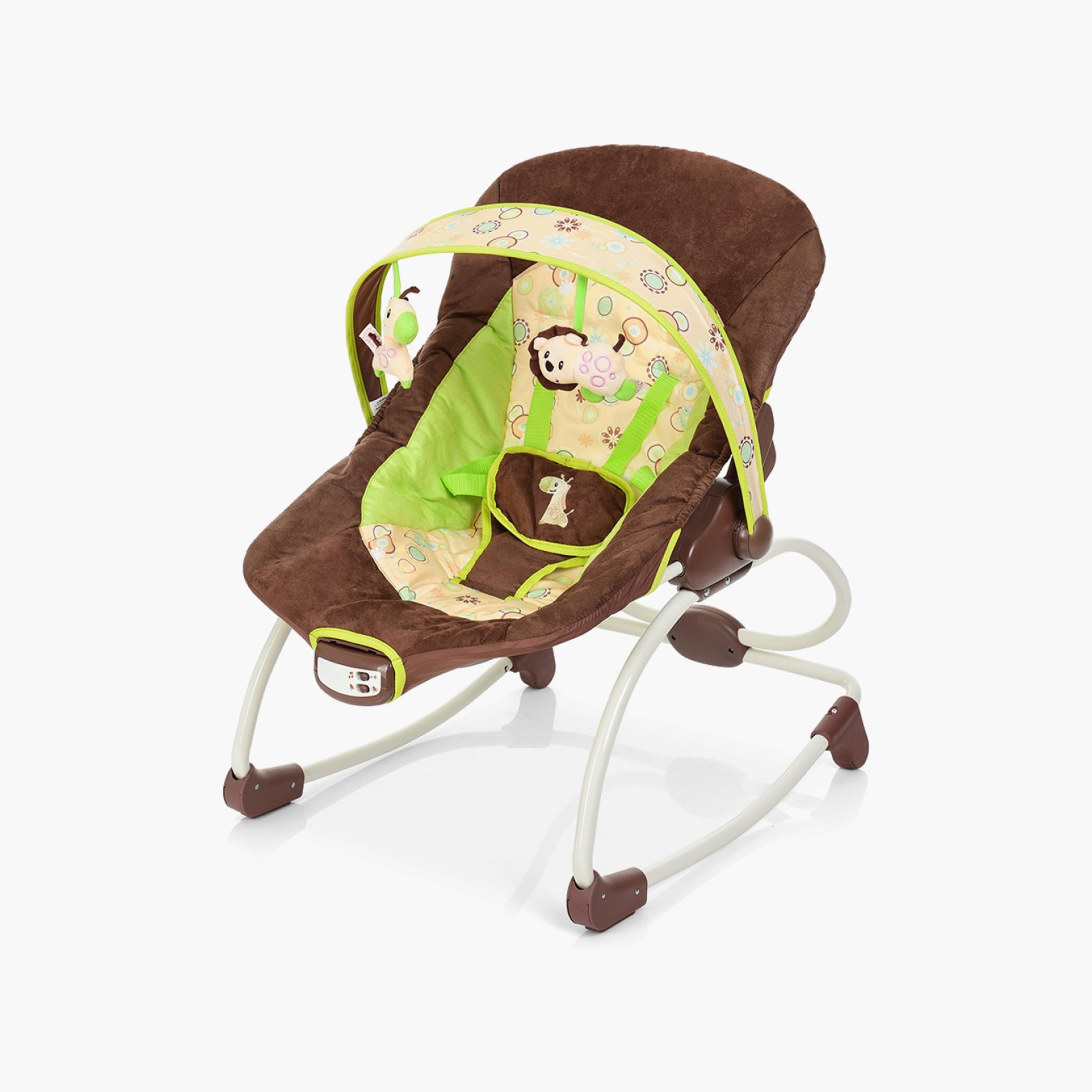 Mastela Rocker and Bouncing Chair for Newborn Baby, Brown-baby-infantactivity-rockers-image-1