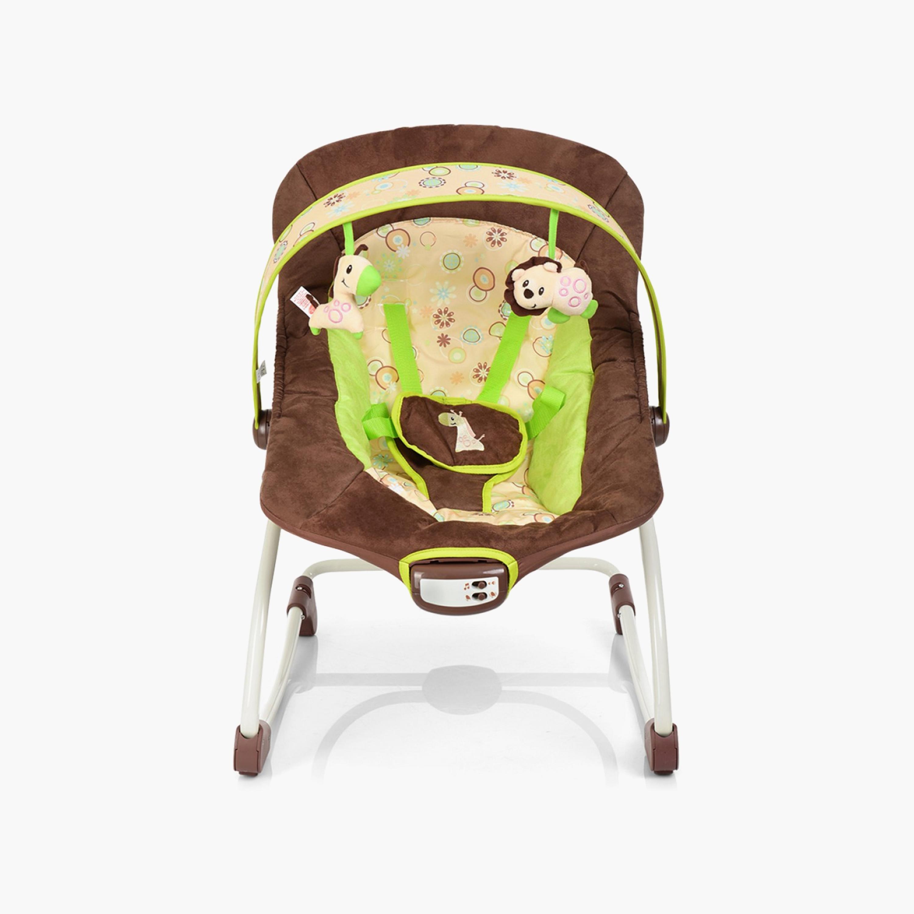 Mastela Rocker and Bouncing Chair for Newborn Baby, Brown-baby-infantactivity-rockers-image-3