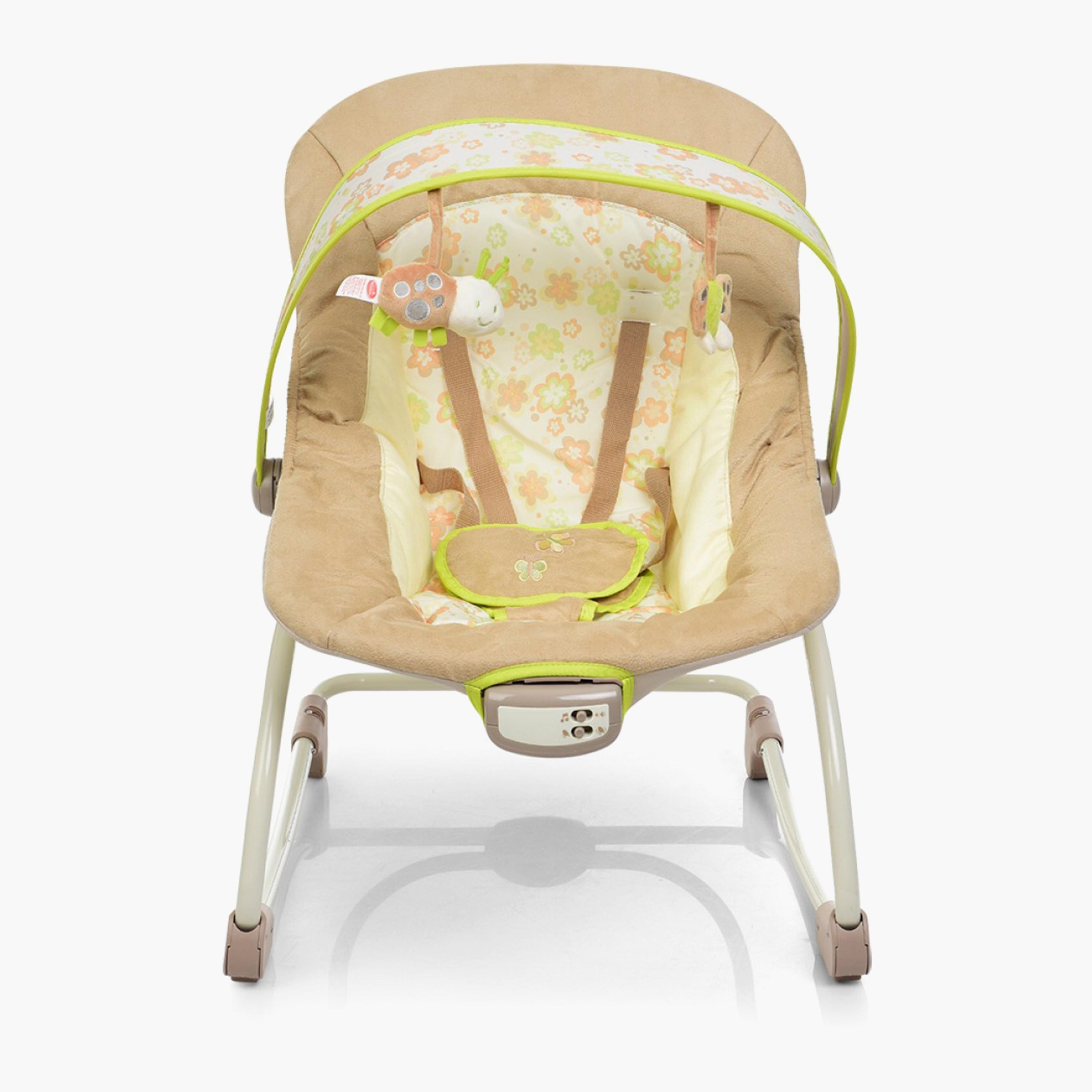 Mastela Rocker and Bouncing Chair for Newborn Baby, Brown-baby-infantactivity-rockers-image-1