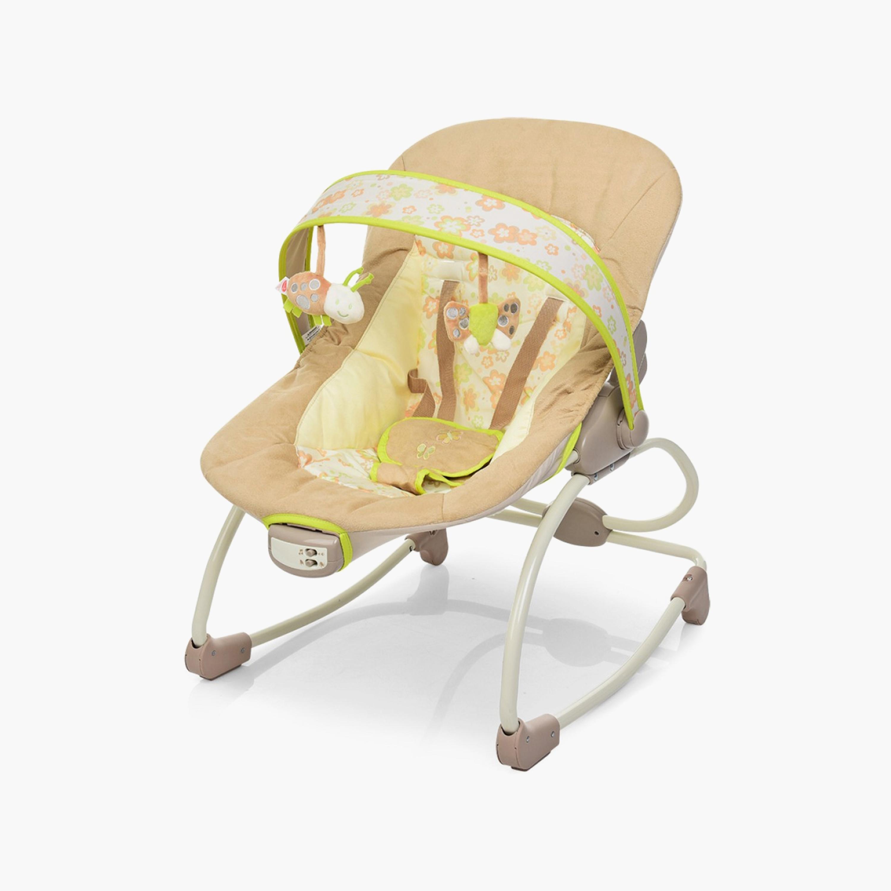 Mastela Rocker and Bouncing Chair for Newborn Baby, Brown-baby-infantactivity-rockers-image-4