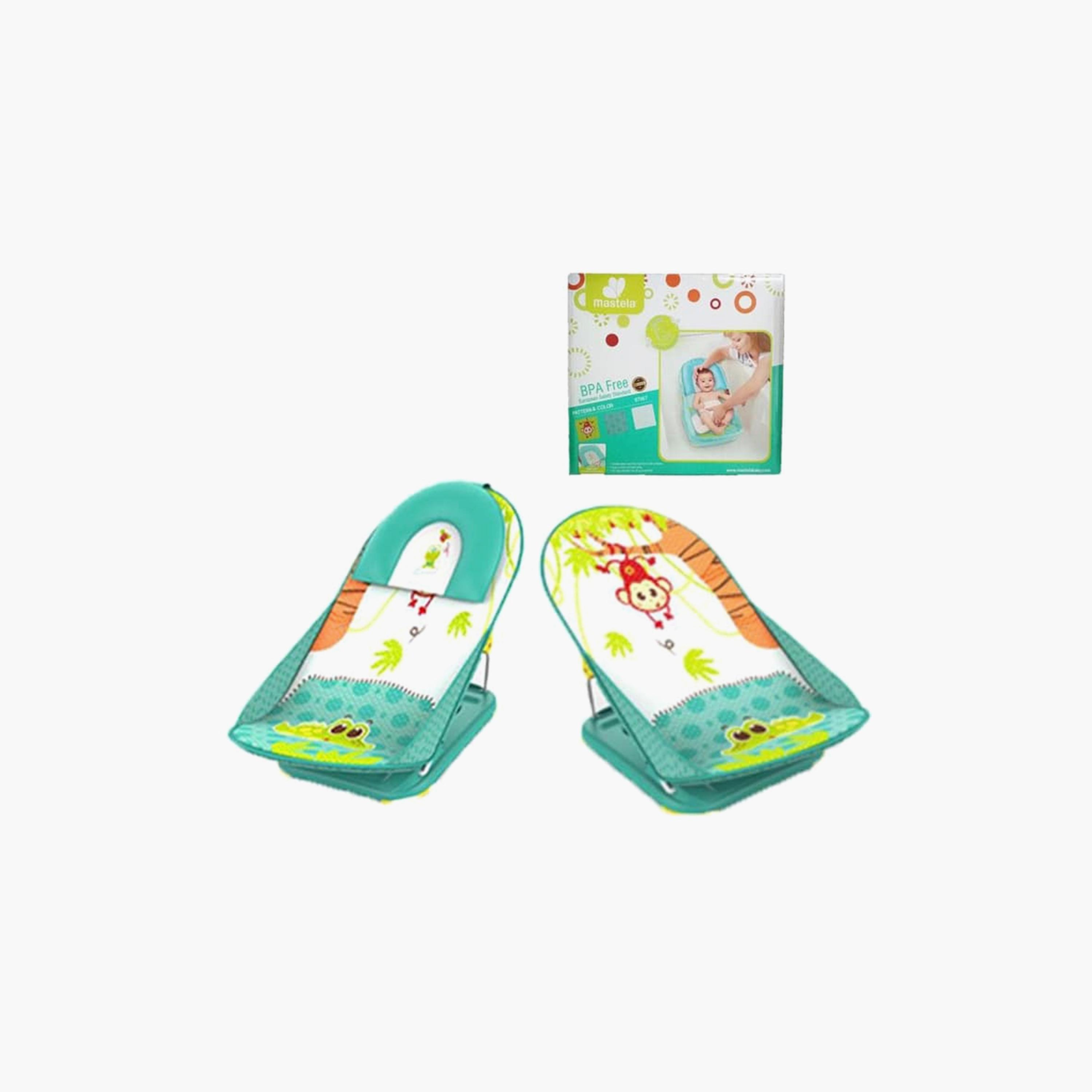 مقعد استحمام للأطفال وكرسي لحديثي الولادة من ماستيلا، أخضر-baby-bathandcare-bathtubs-image-2