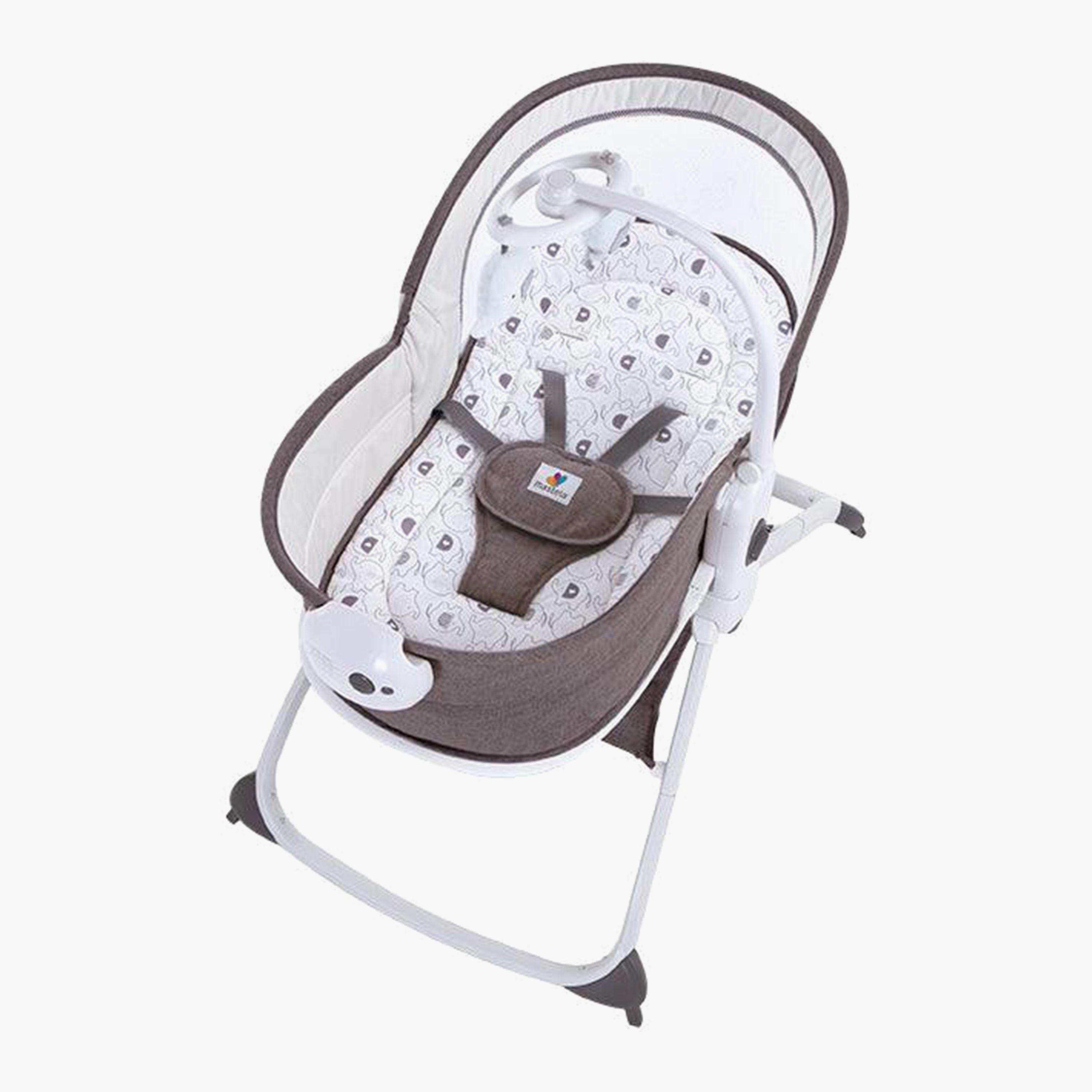 Mastela 6-in-1 Baby Bassinet and Rocker for Newborn, Brown-baby-infantactivity-rockers-image-1