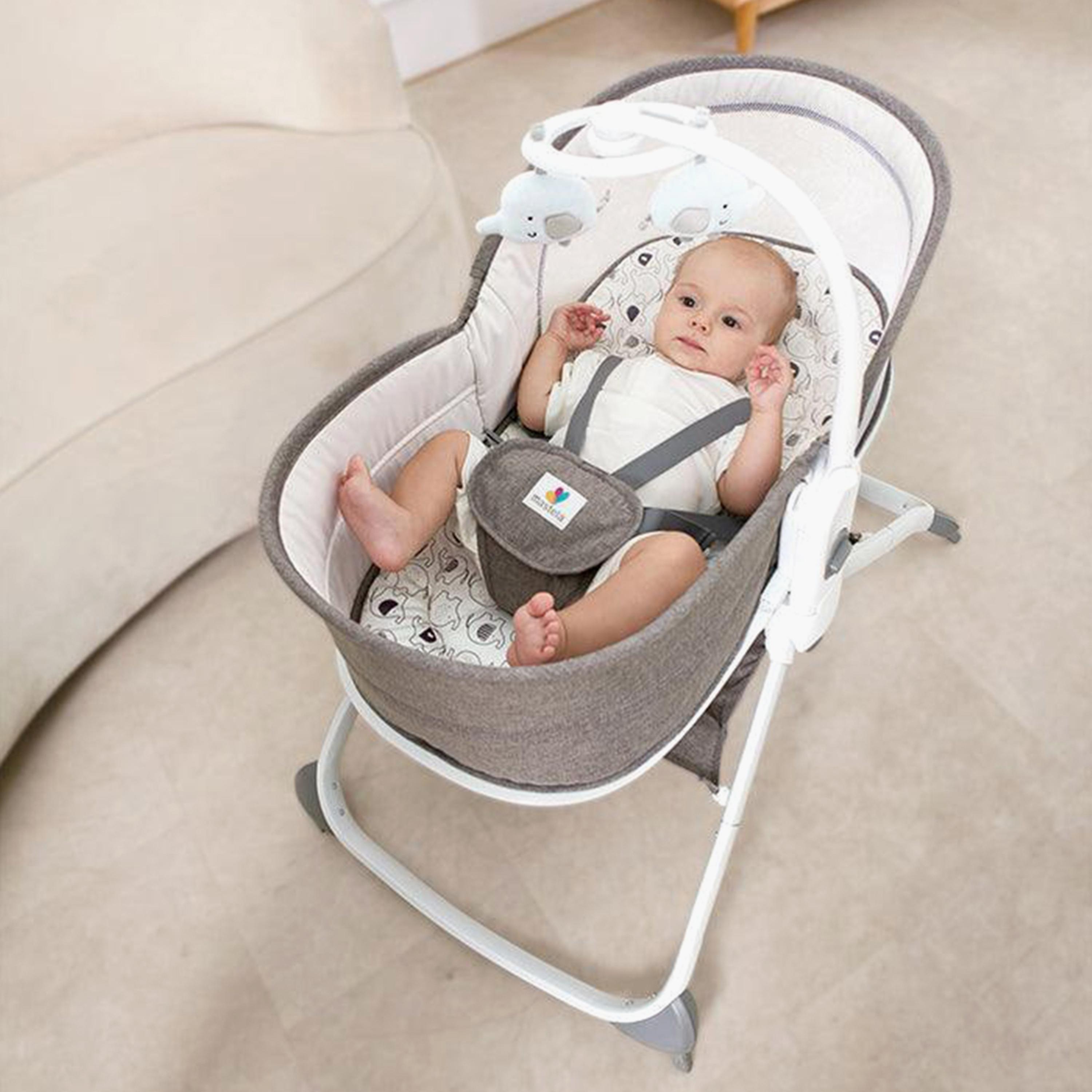 Mastela 6-in-1 Baby Bassinet and Rocker for Newborn, Brown-baby-infantactivity-rockers-image-4