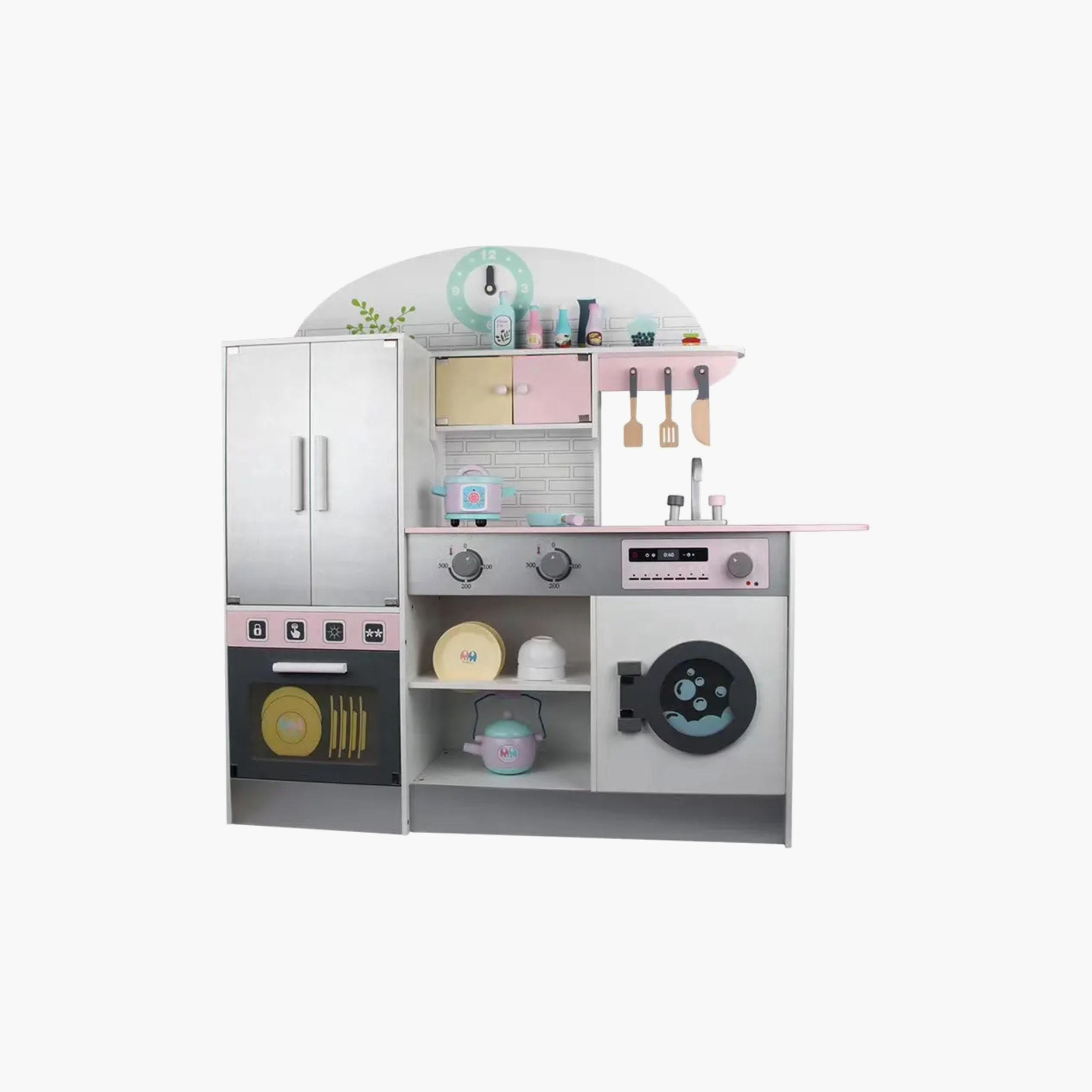 Little Angel Kids Wooden Kitchen Set-toys-roleplay-kitchensets-image-1