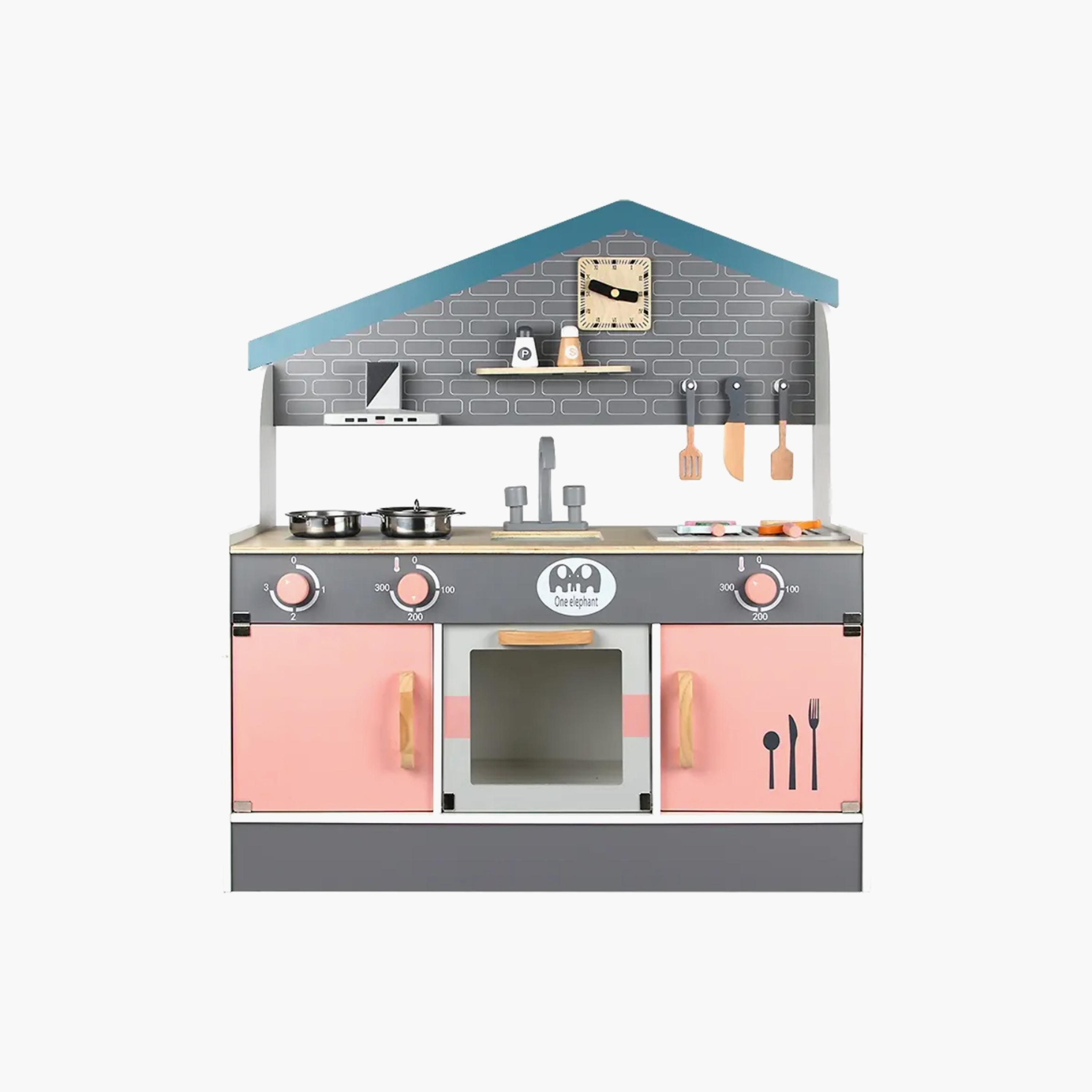 Little Angel Kids Wooden Kitchen Set-toys-roleplay-kitchensets-image-1