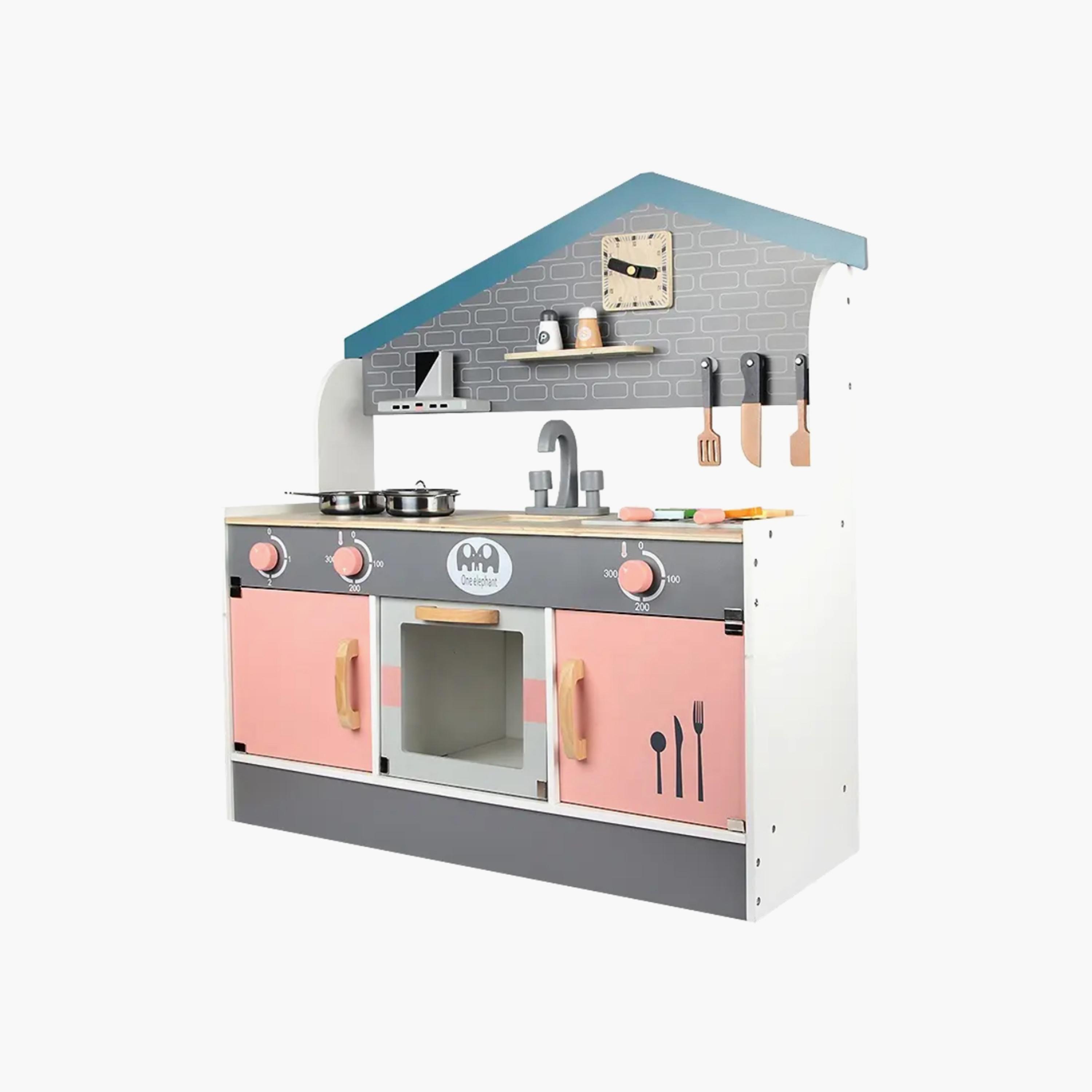 Little Angel Kids Wooden Kitchen Set-toys-roleplay-kitchensets-image-2