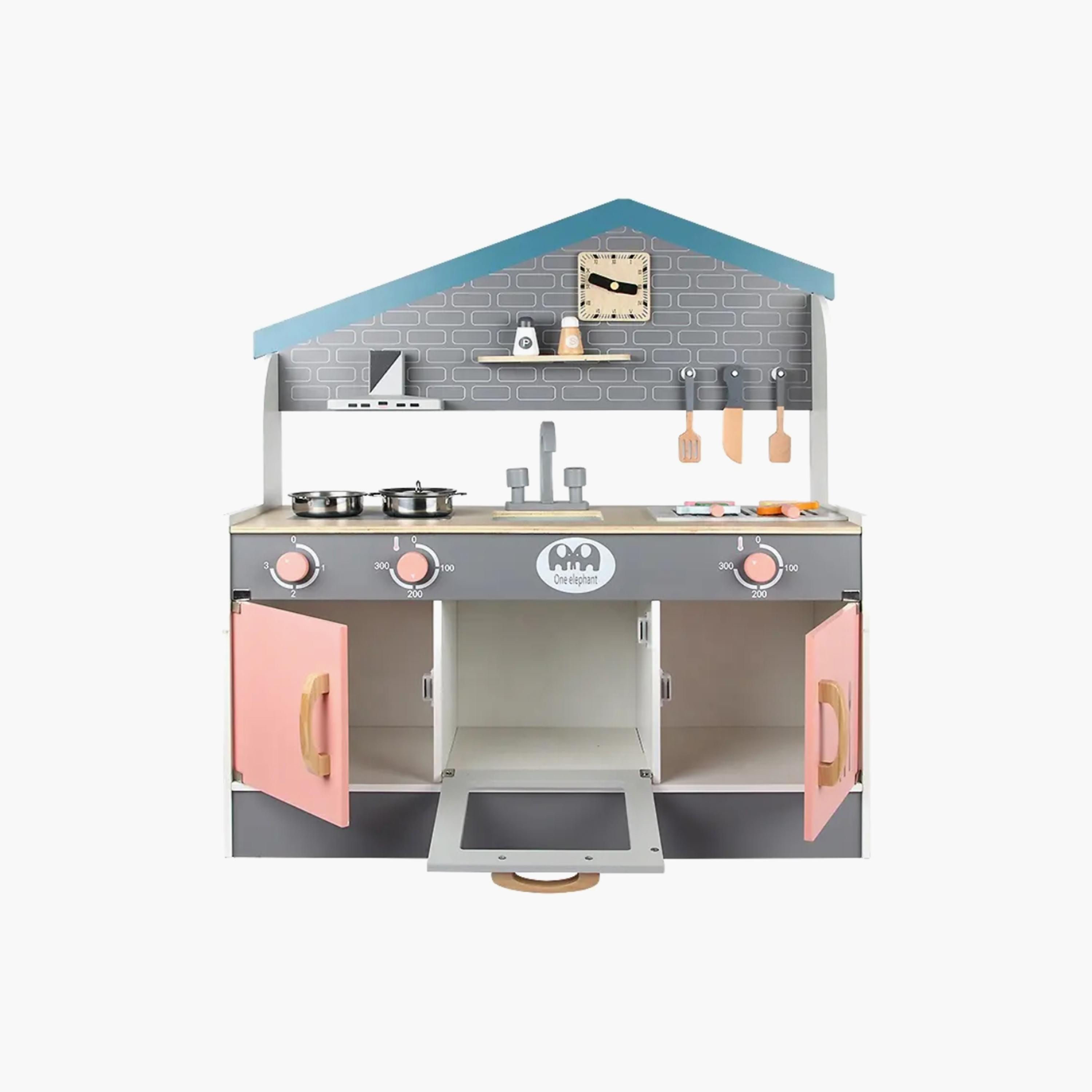 Little Angel Kids Wooden Kitchen Set-toys-roleplay-kitchensets-image-3