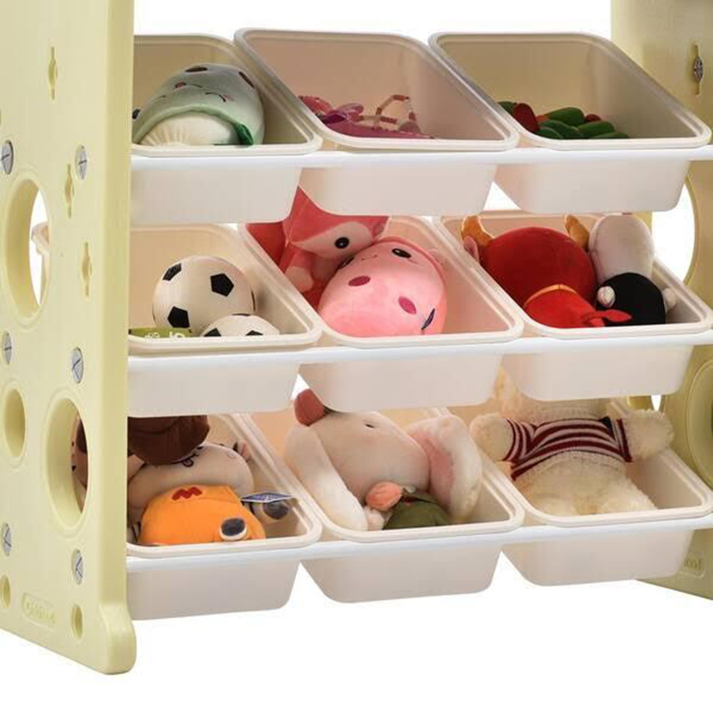 Little Angel Kid Toys Organizer Cabinet with Bins & Hook-baby-nursery-furniture-wardrobesandstorage-image-4