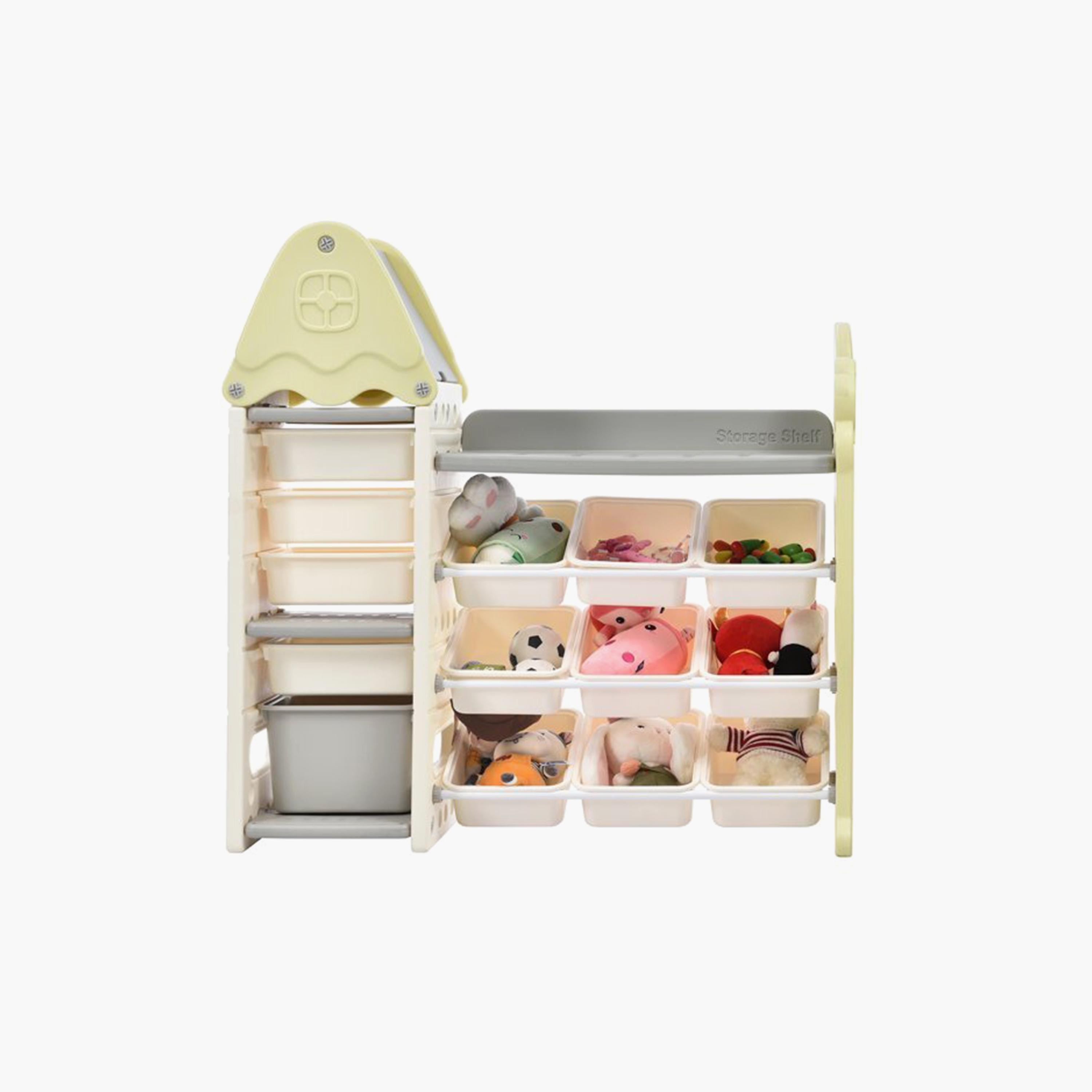 Little Angel Kid Toys Organizer Cabinet with Bins & Hook-baby-nursery-furniture-wardrobesandstorage-image-1