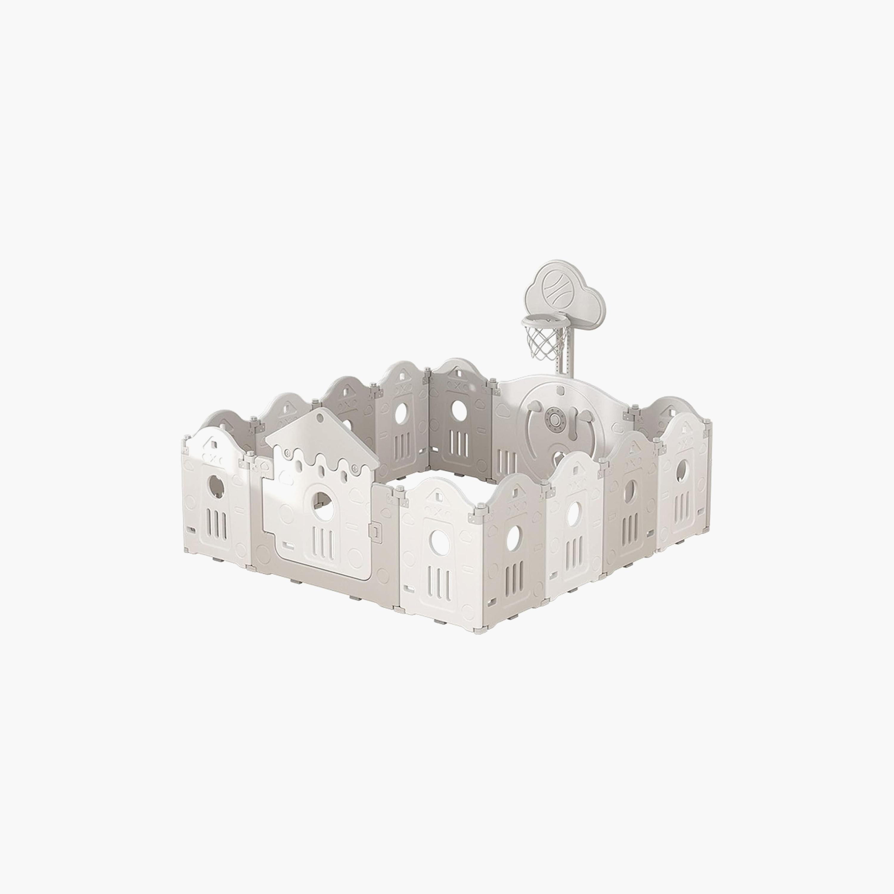 Little Angel Baby Fence Foldable Playpen and Basketball Hoop-baby-infantactivity-playpensandplaymats-image-1